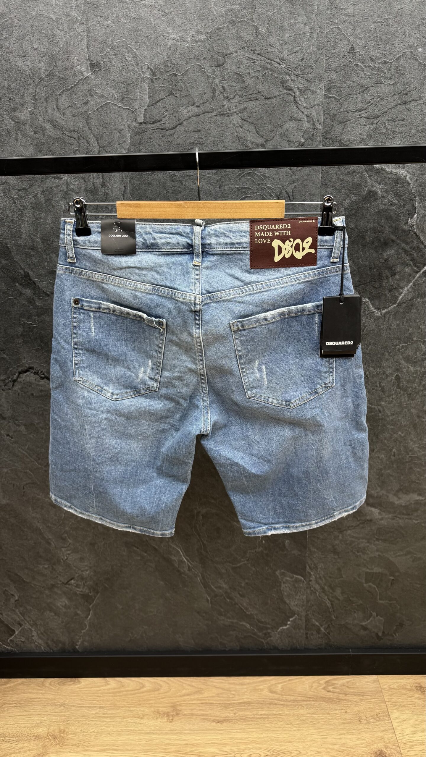 Dsquared2 Made With Love Short Jeans Blue ( Big Size ) - Image 3