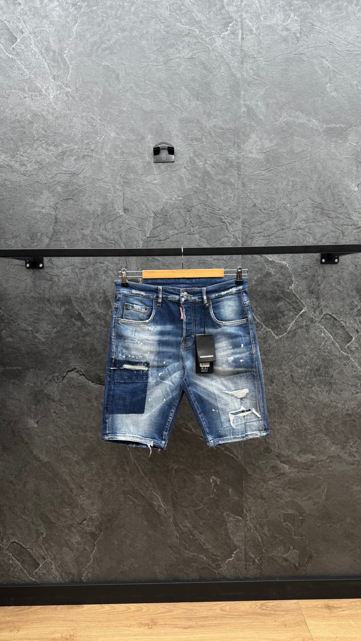 Dsquared2 Multocolor Short Jeans Dark Blue