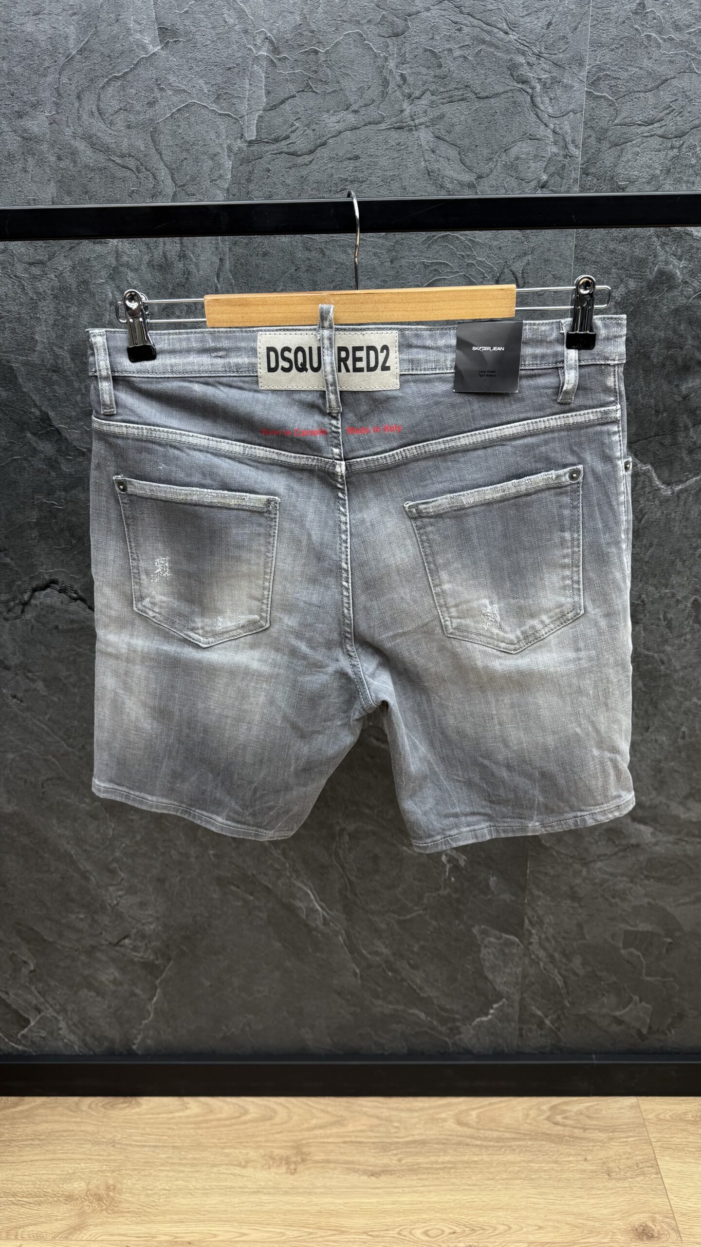 Dsquared2 Born In Canada Short Jeans Grey - Image 3