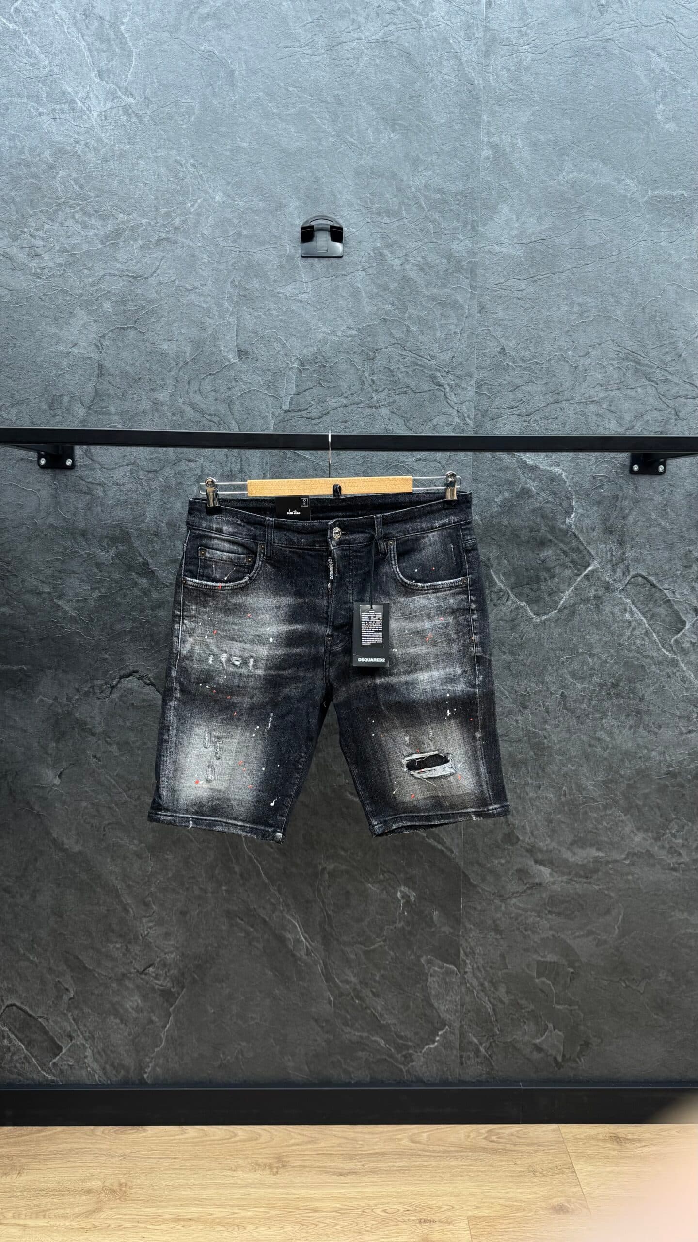 Dsquared2 64 Caten Bros Short Jeans Black