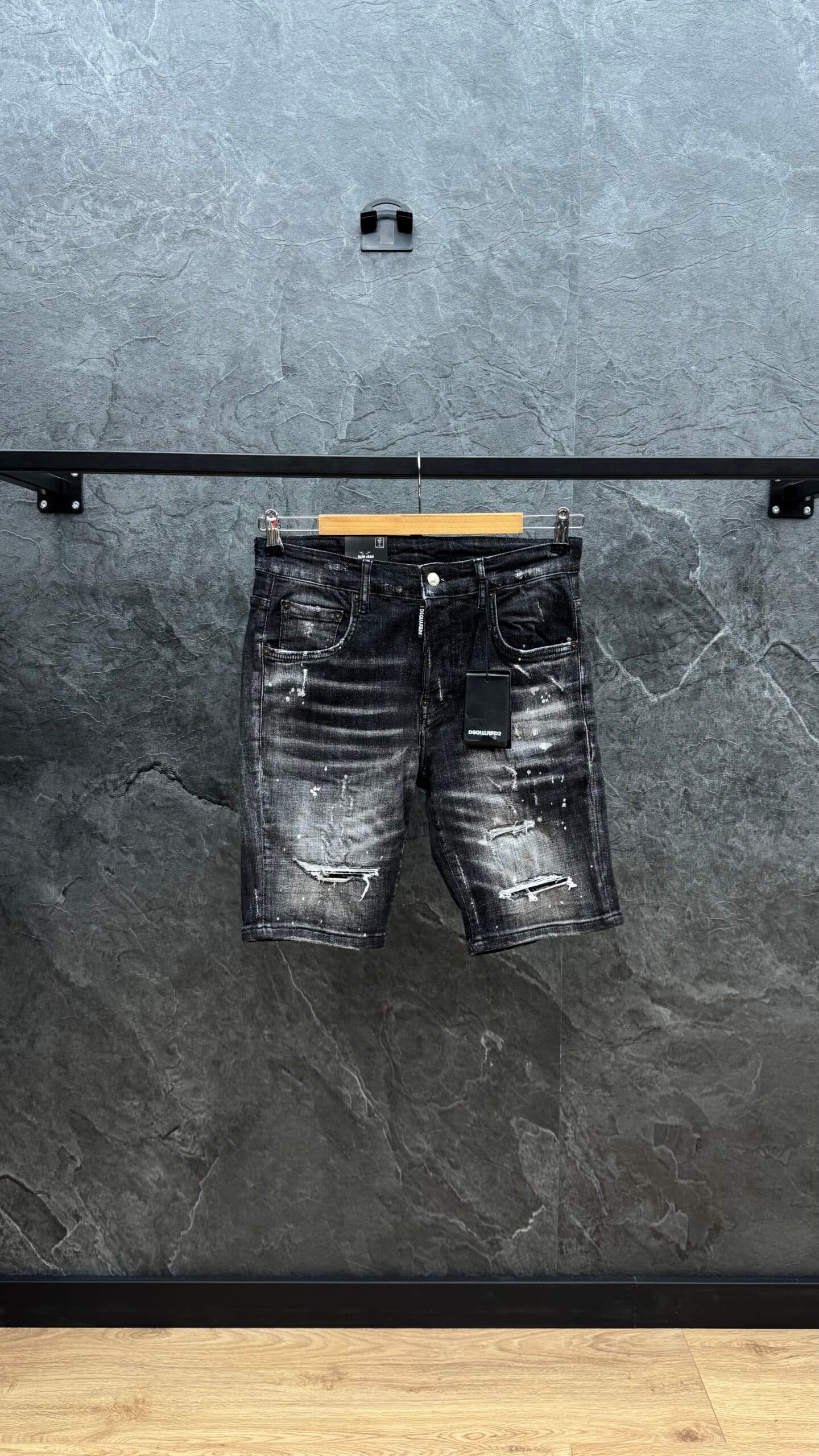 Dsquared2 1964 Authentic Short Jeans Black