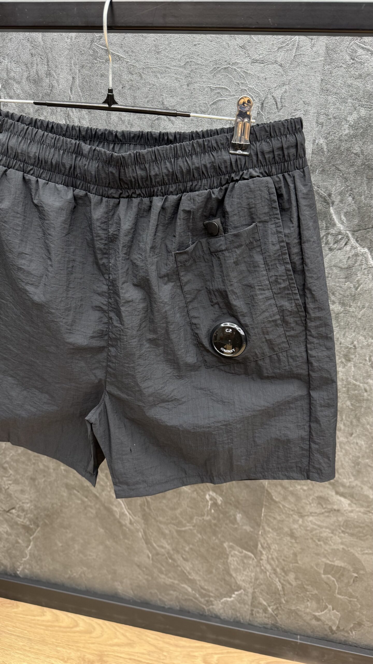 C.P. Company Front Batch Swim Short Black - Image 2