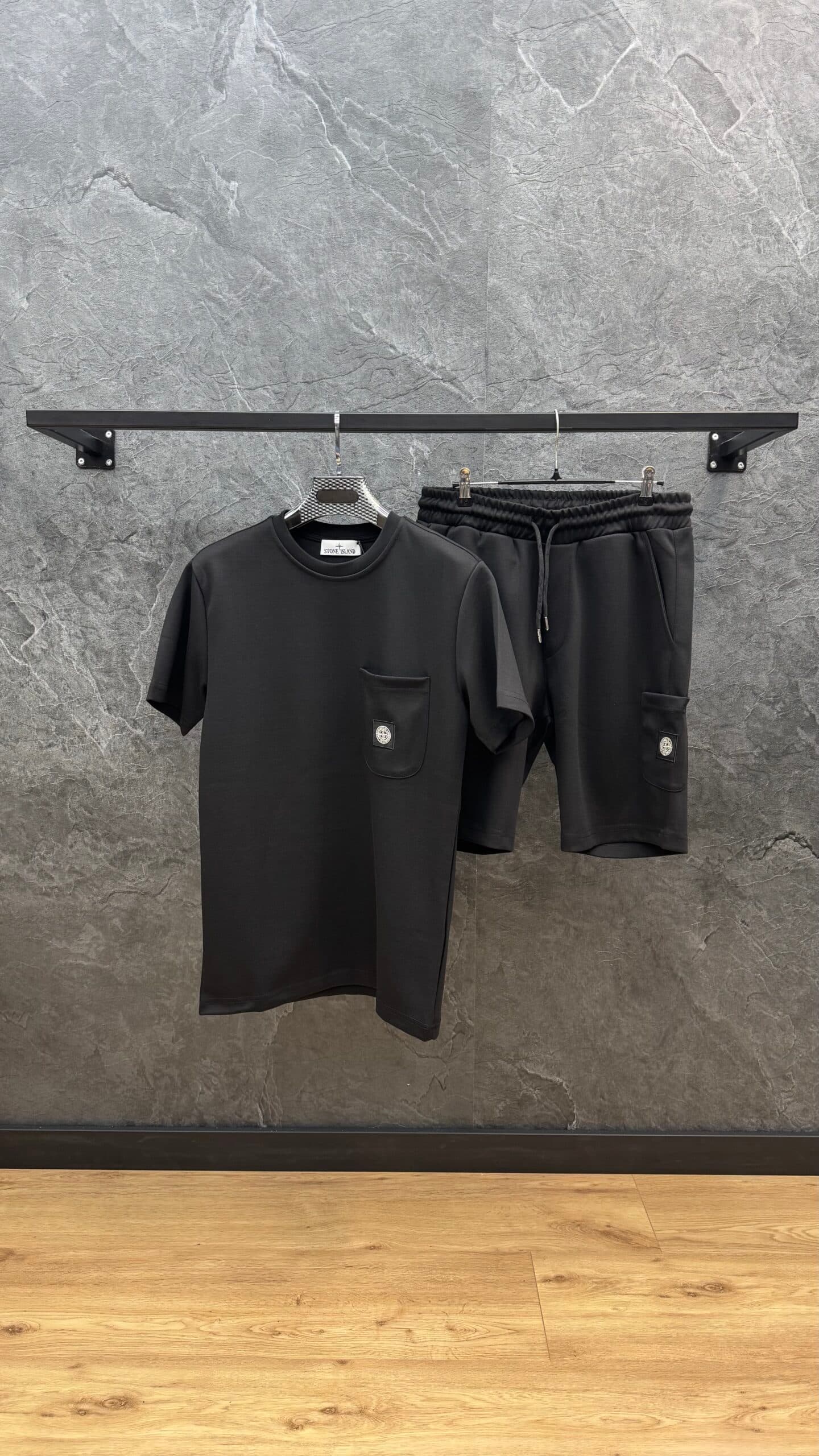 Stone Island Basic Logo Summer Set Black