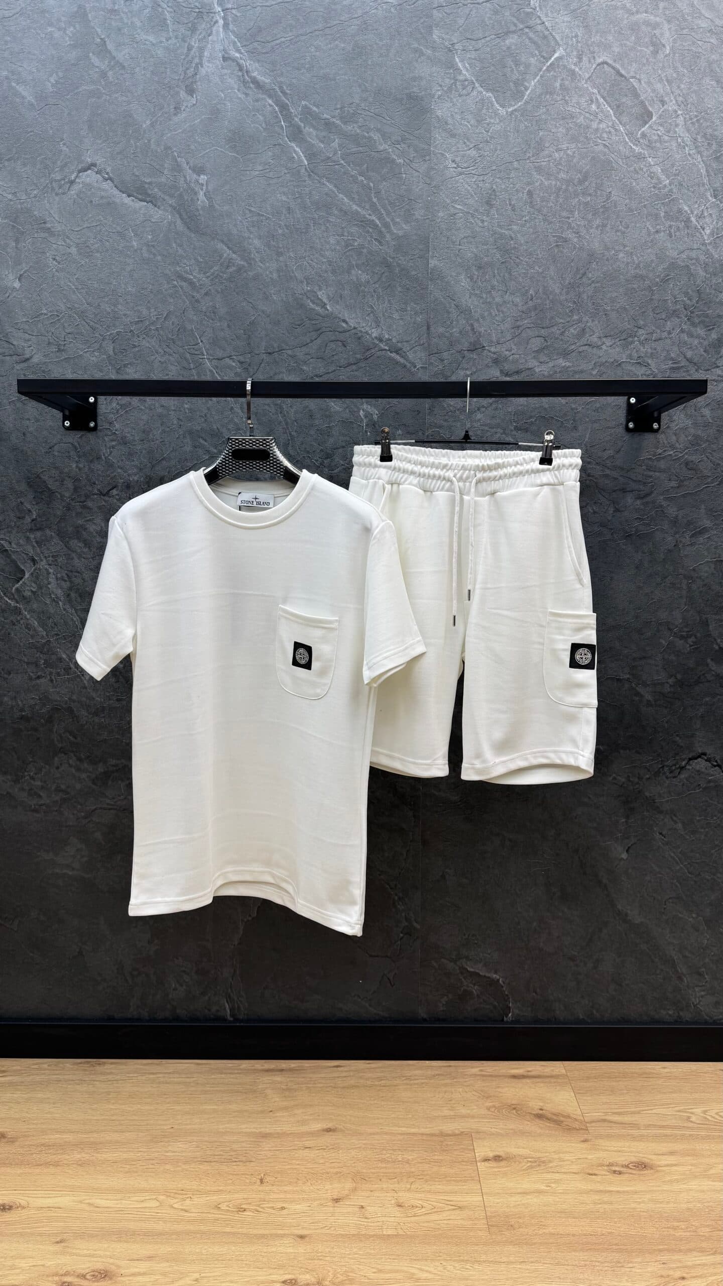 Stone Island Basic Logo Summer Set White
