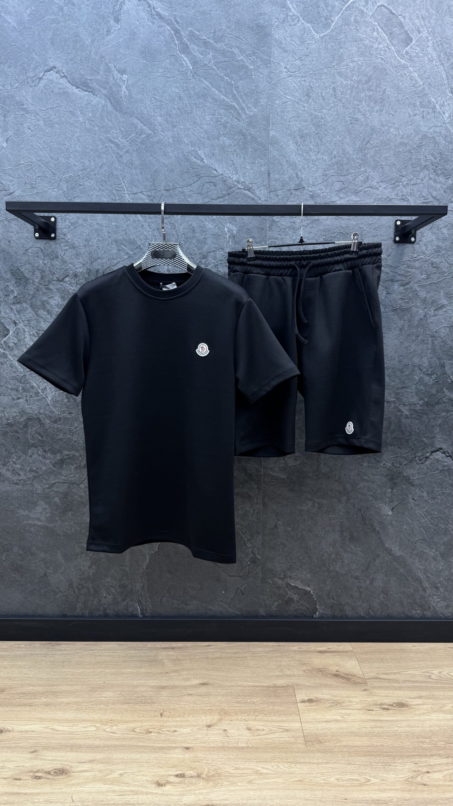 Moncler Logo Summer Set Black - Image 1