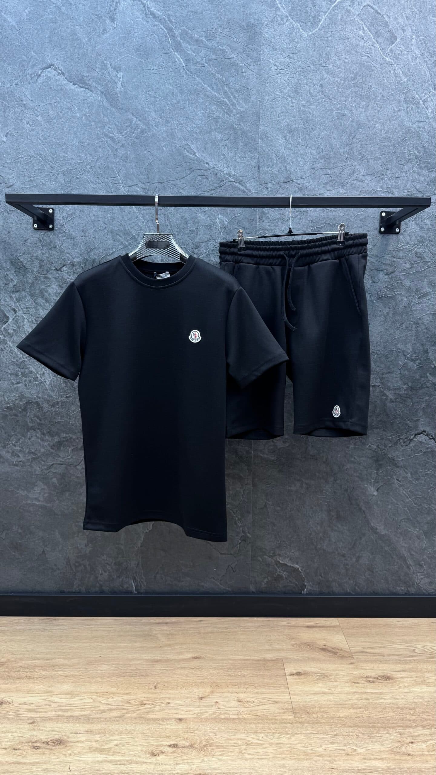Moncler Logo Summer Set Black