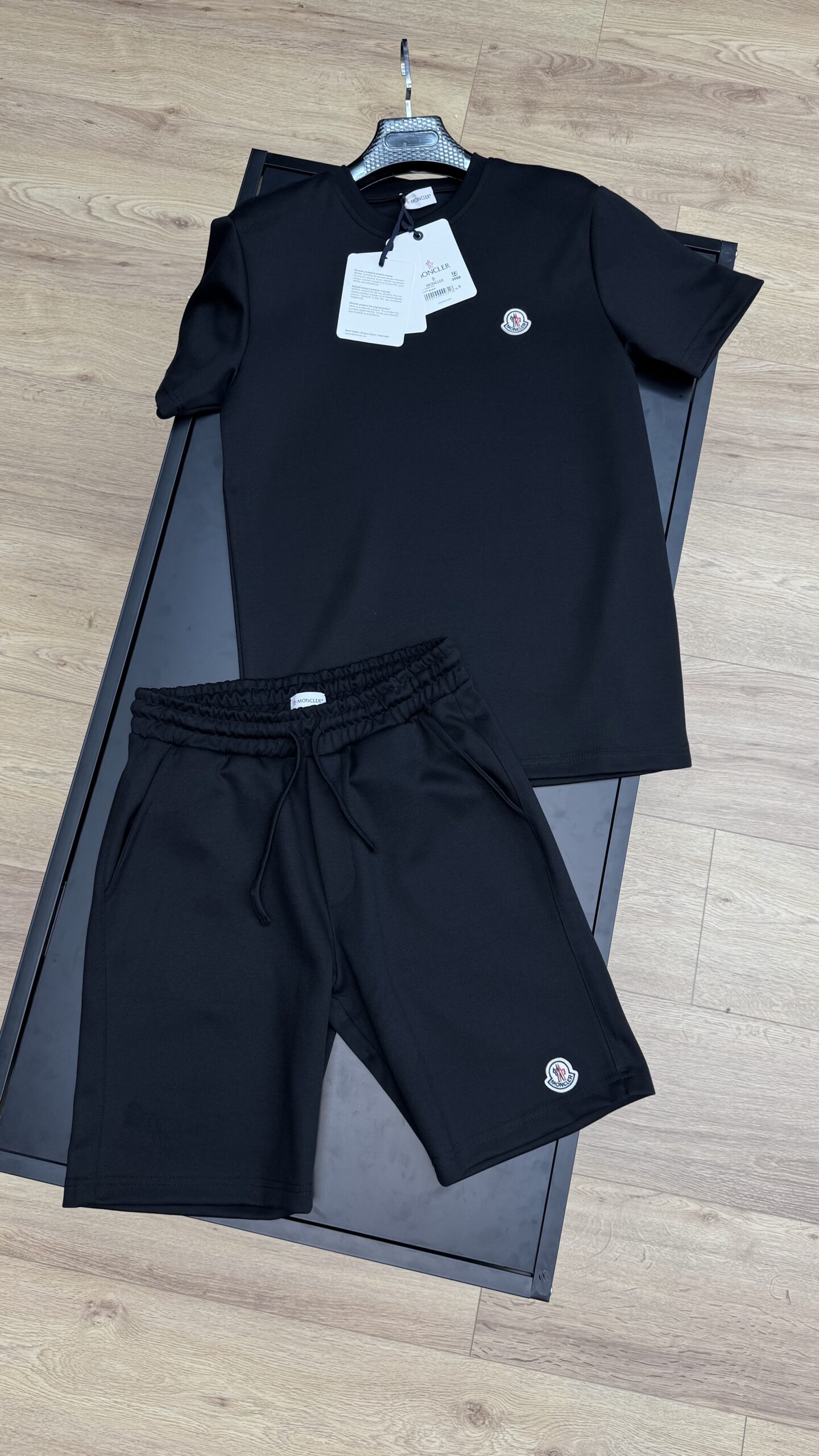 Moncler Logo Summer Set Black - Image 2