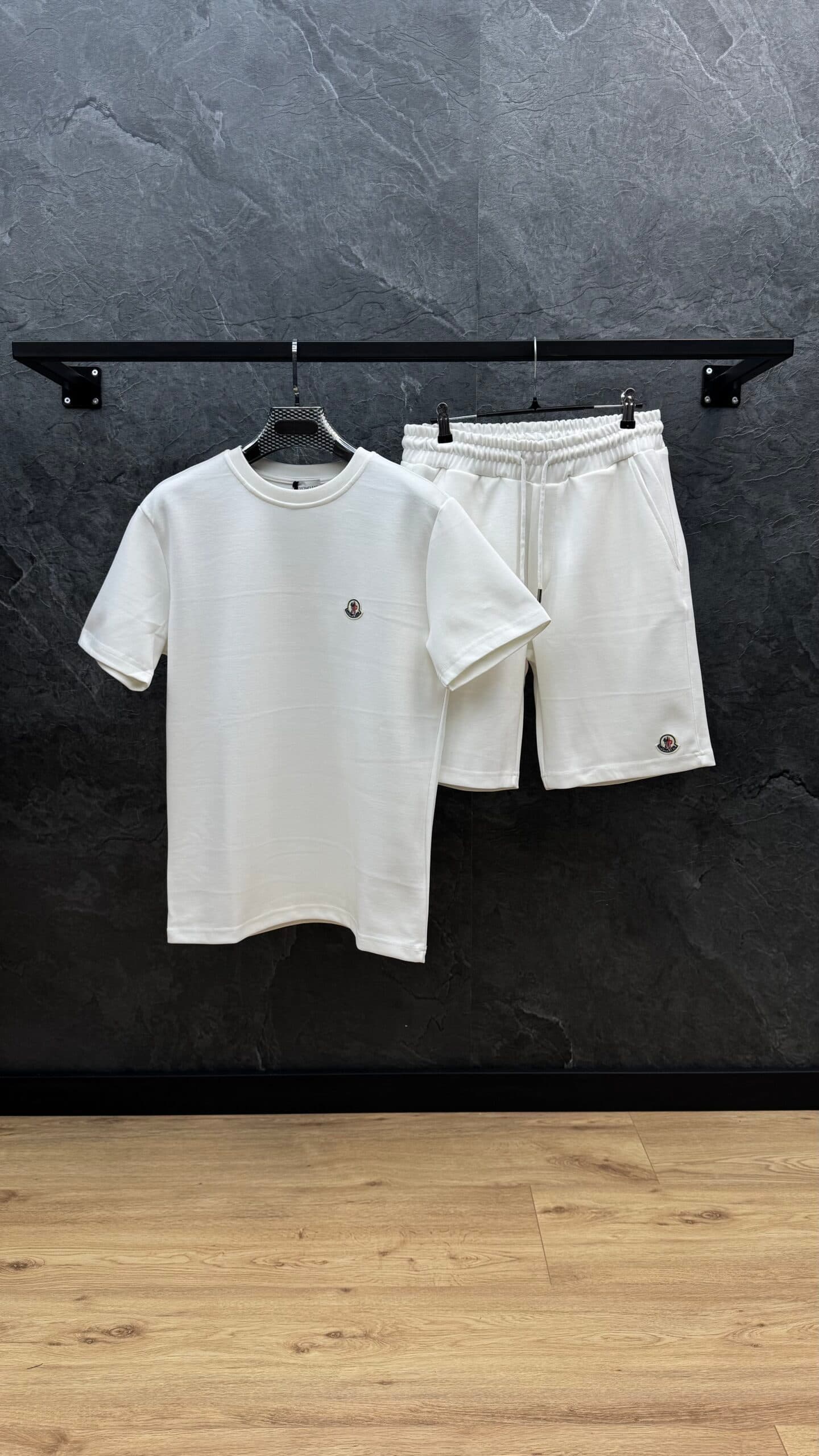 Moncler Logo Summer Set White