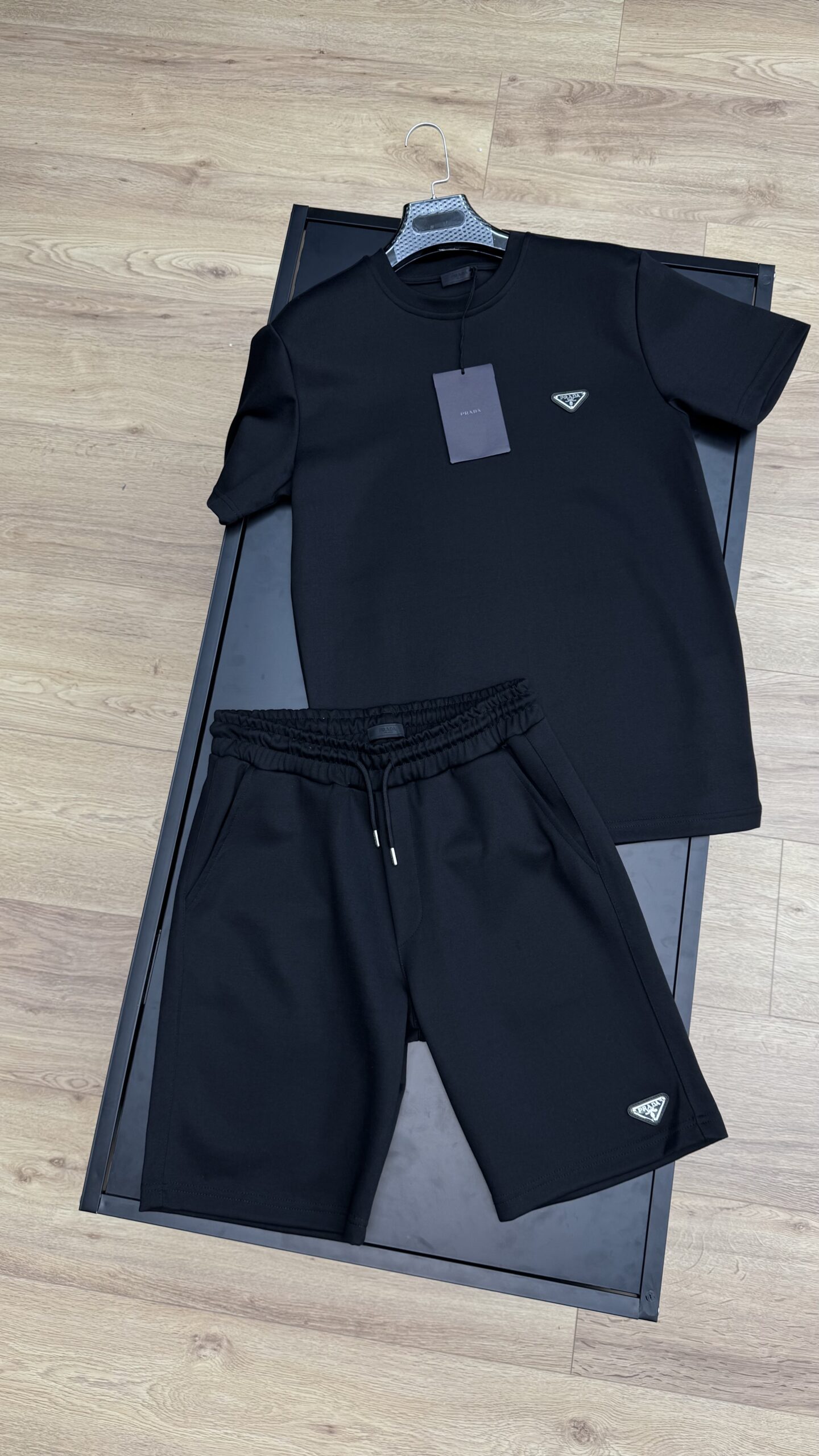 Prada Triangle Logo Summer Set Black - Image 2