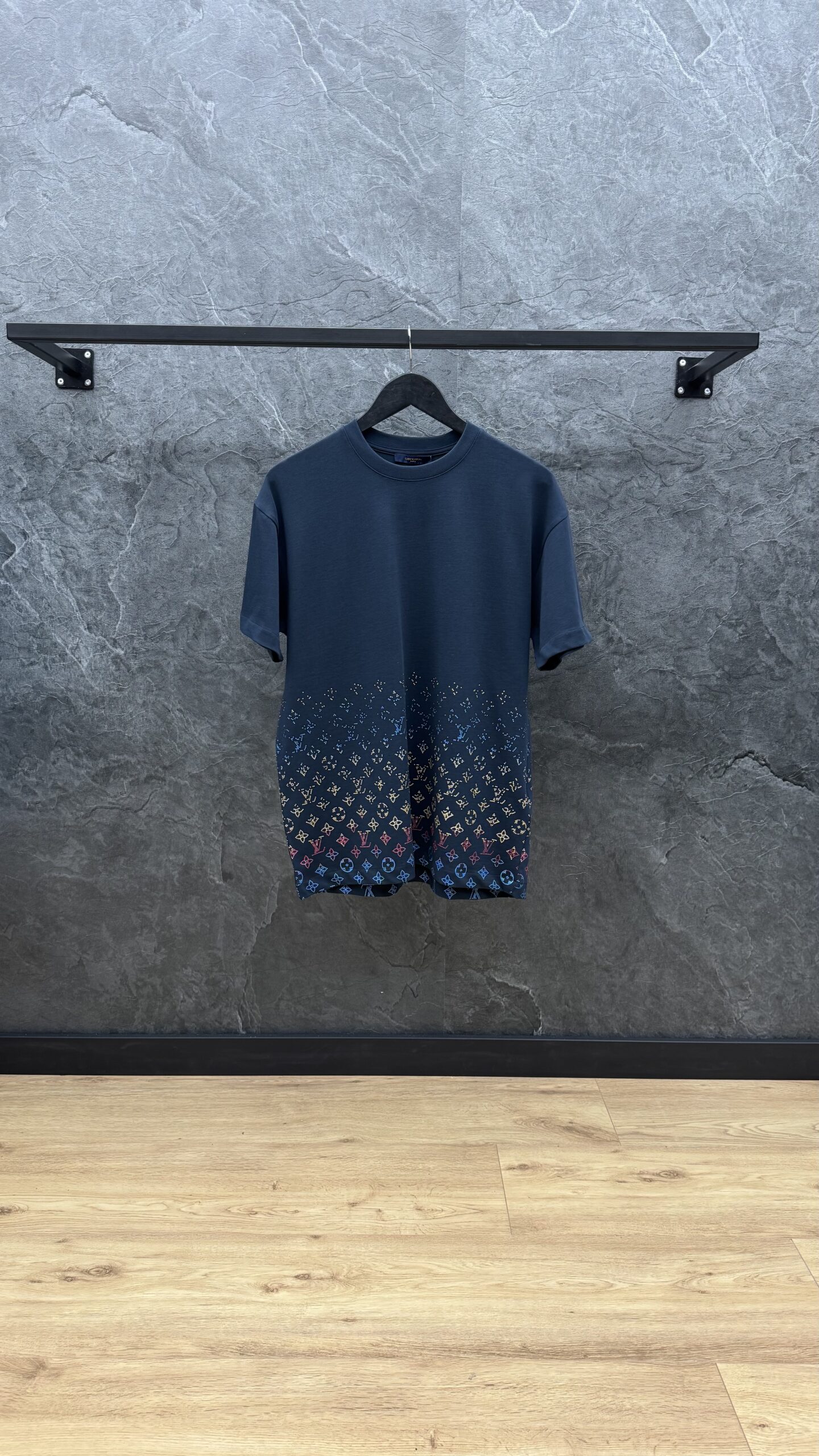 Louis Vuitton Colorway Monogram T Shirt Navy Blue - Image 1