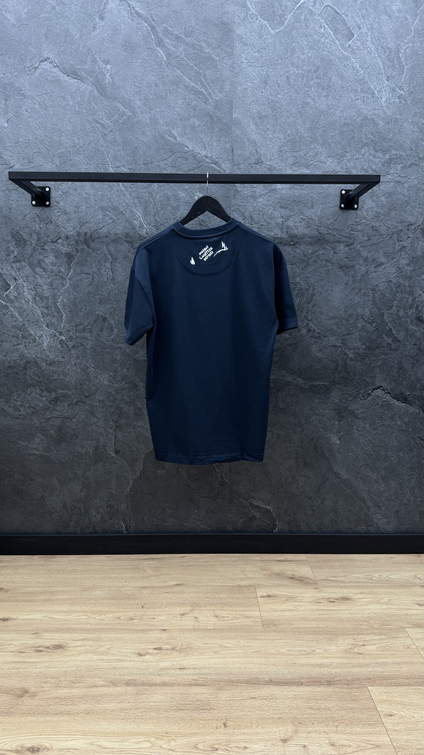 Louis Vuitton Abstract Bird Monogram T Shirt Navy Blue - Image 3