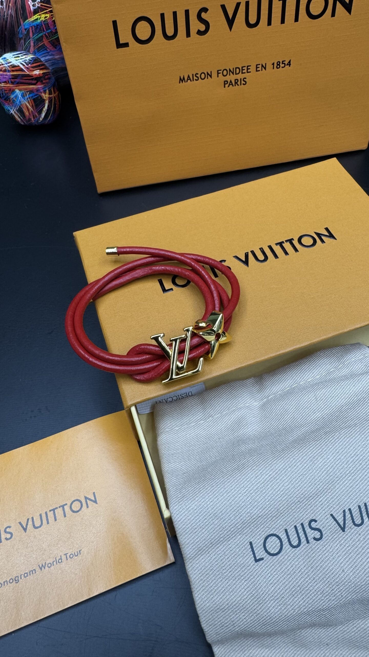 Louis Vuitton Bloom Bracelet Red