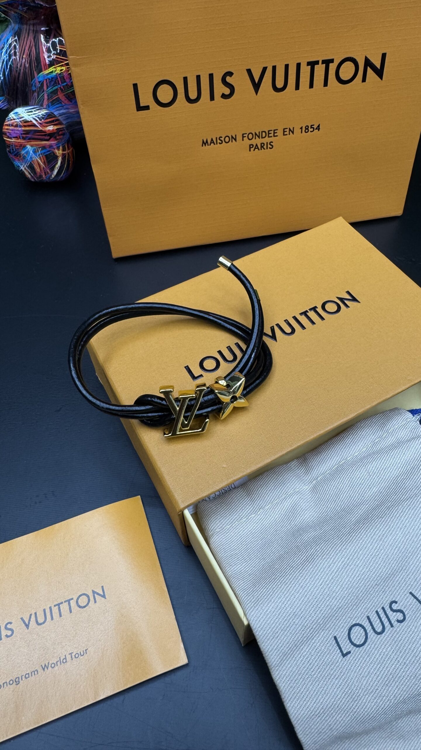 Louis Vuitton Bloom Bracelet Black