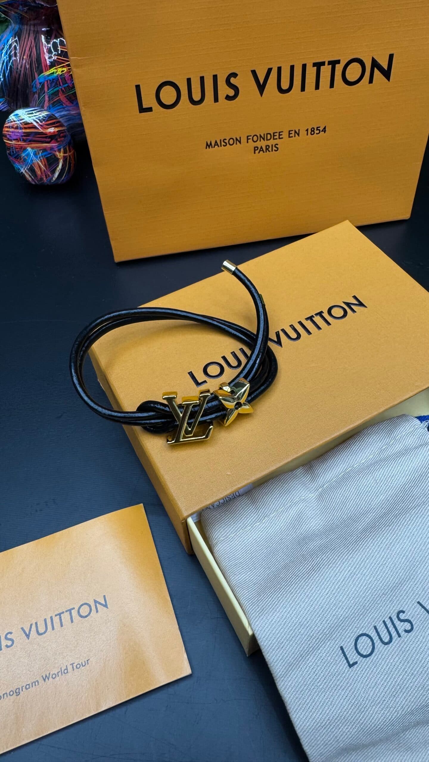 Louis Vuitton Bloom Bracelet Black
