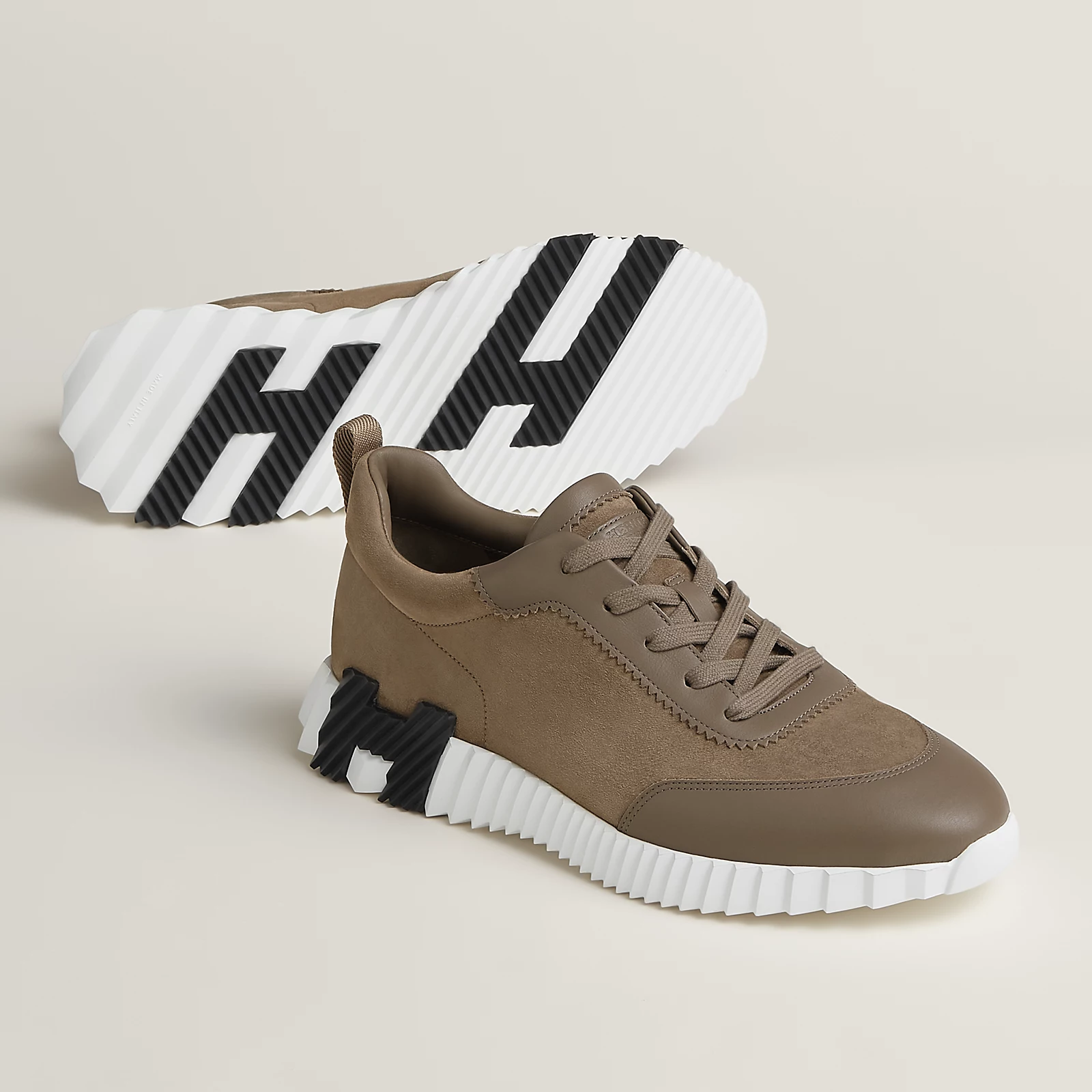 Hermes Bouncing Sneakers Suède Mocha - Image 2