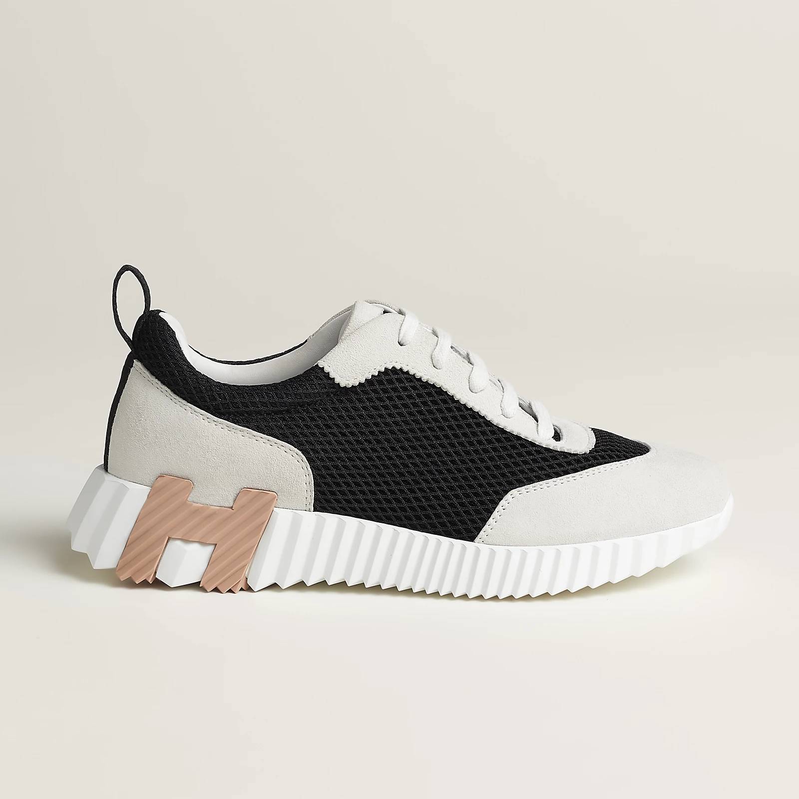Hermes Bouncing Sneakers Black Multicolor Crème H - Image 2