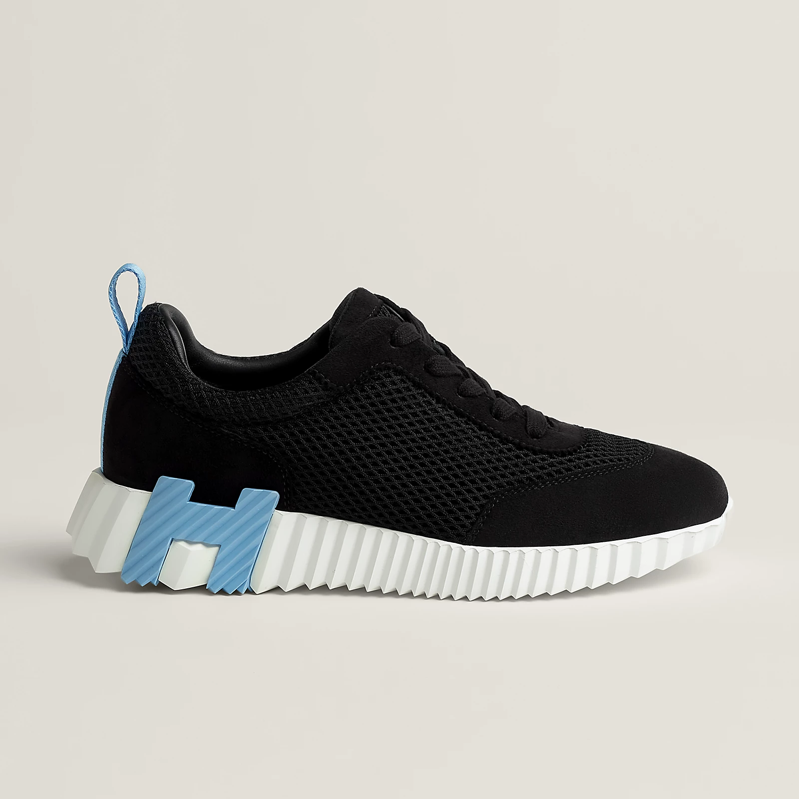 Hermes Bouncing Sneakers Black Blue H - Image 2