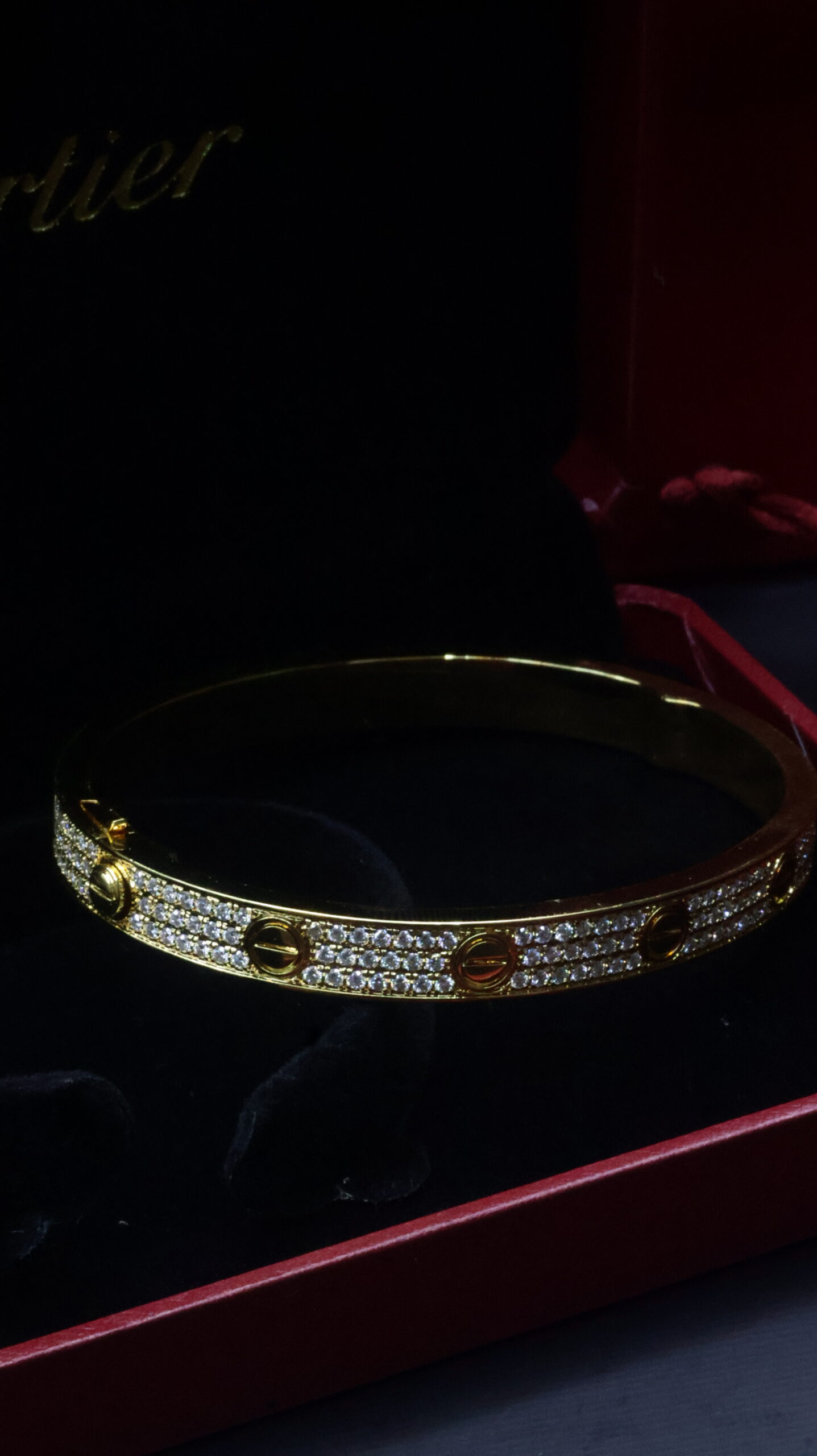 Cartier Love bracelet Gold Moissanite ( Diamond Tester ) - Image 2