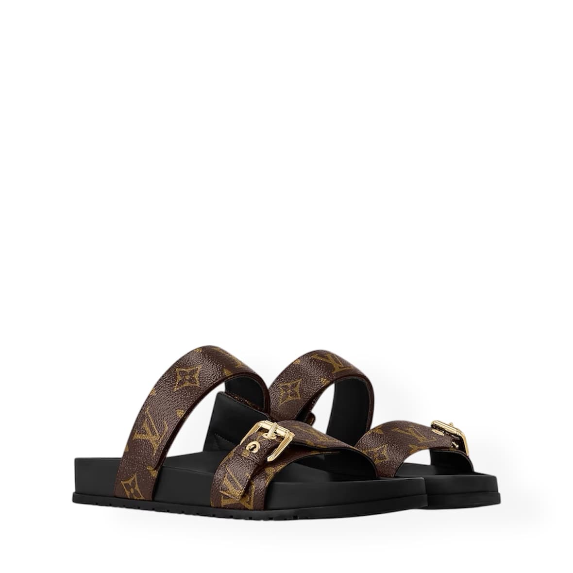 Louis Vuitton Bom Dia Flat Comfort Brown