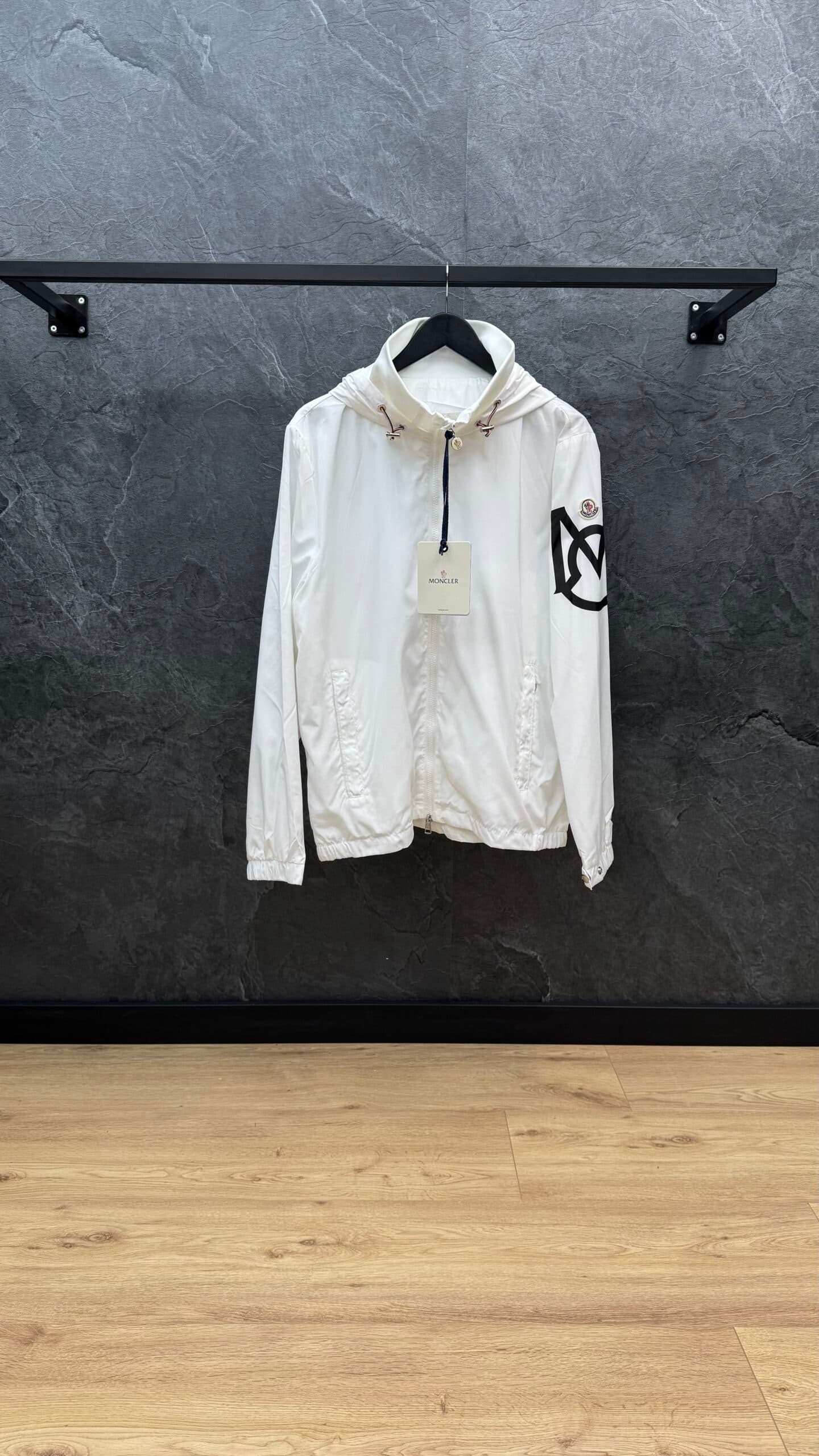 Moncler Grenoble M Logo Jacket White