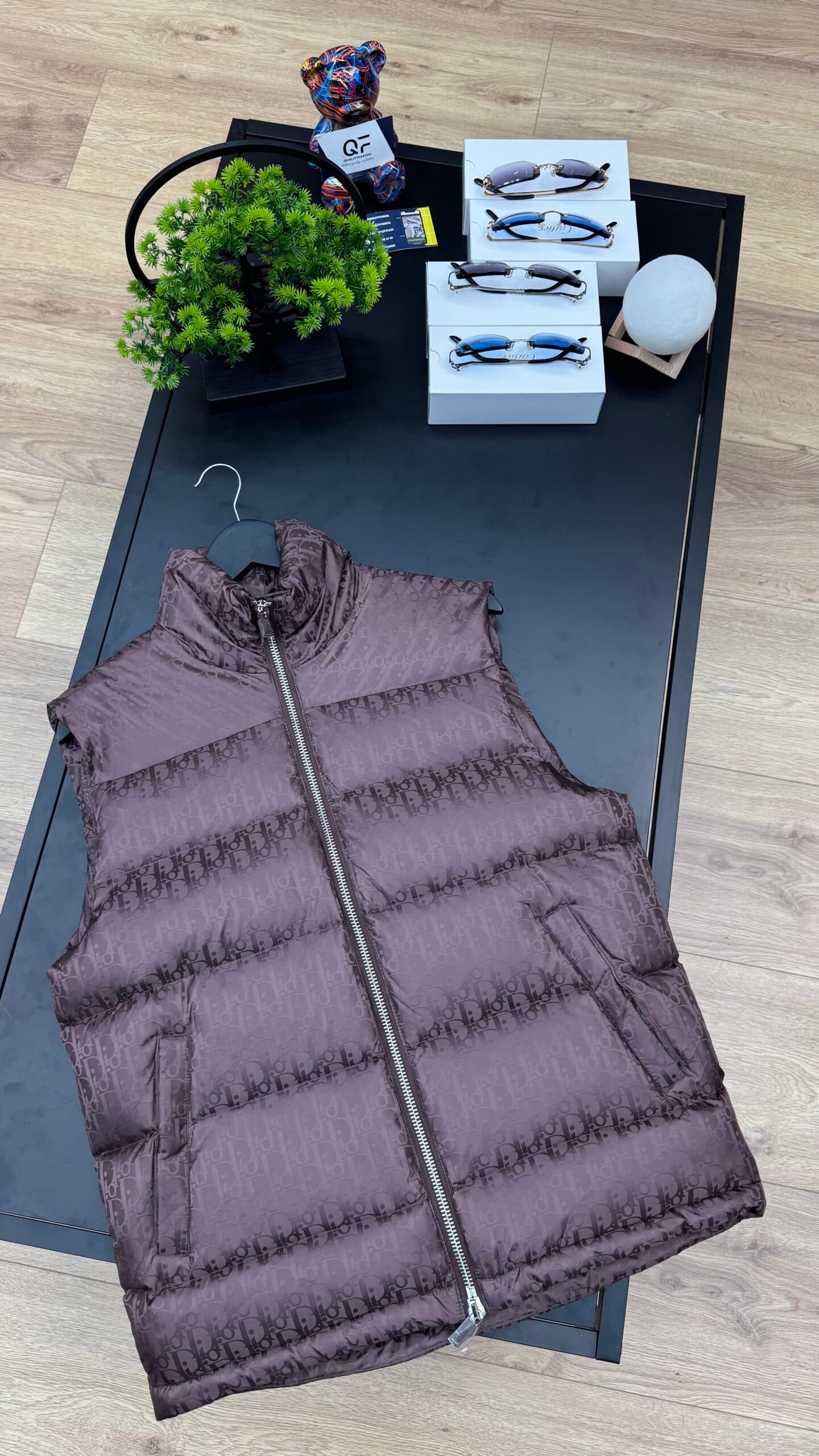 Dior Oblique Bodywarmer Bordeaux