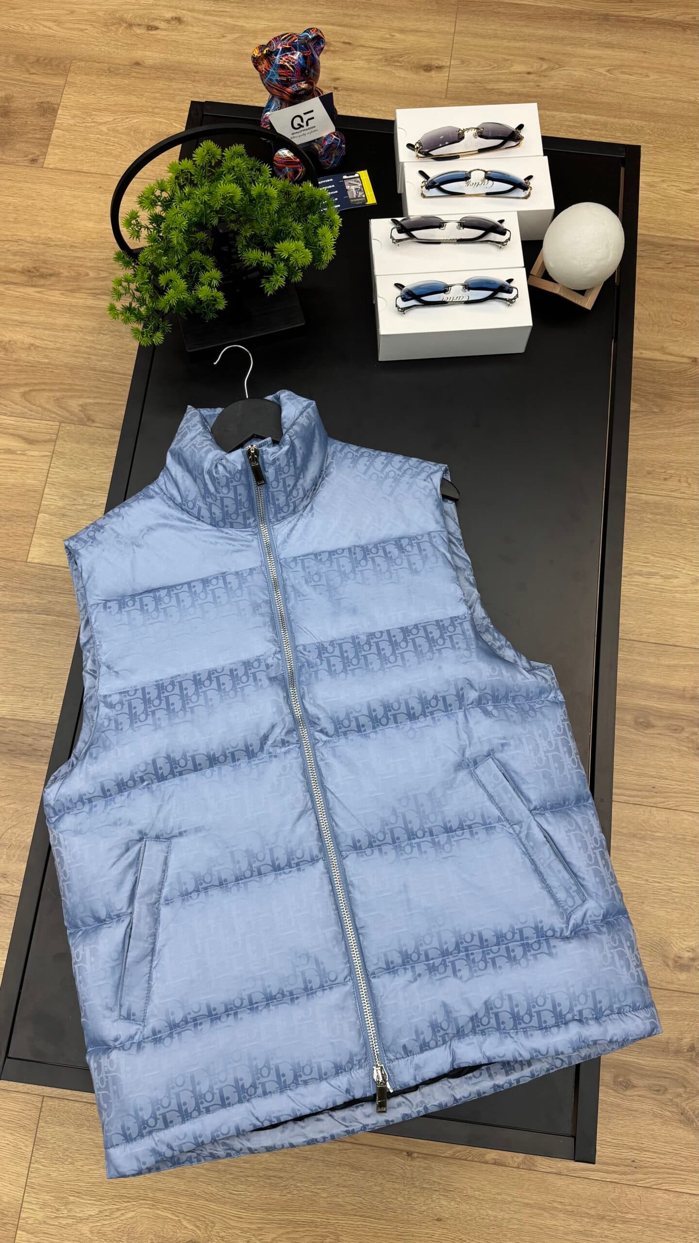 Dior Oblique Bodywarmer Ciel Blue