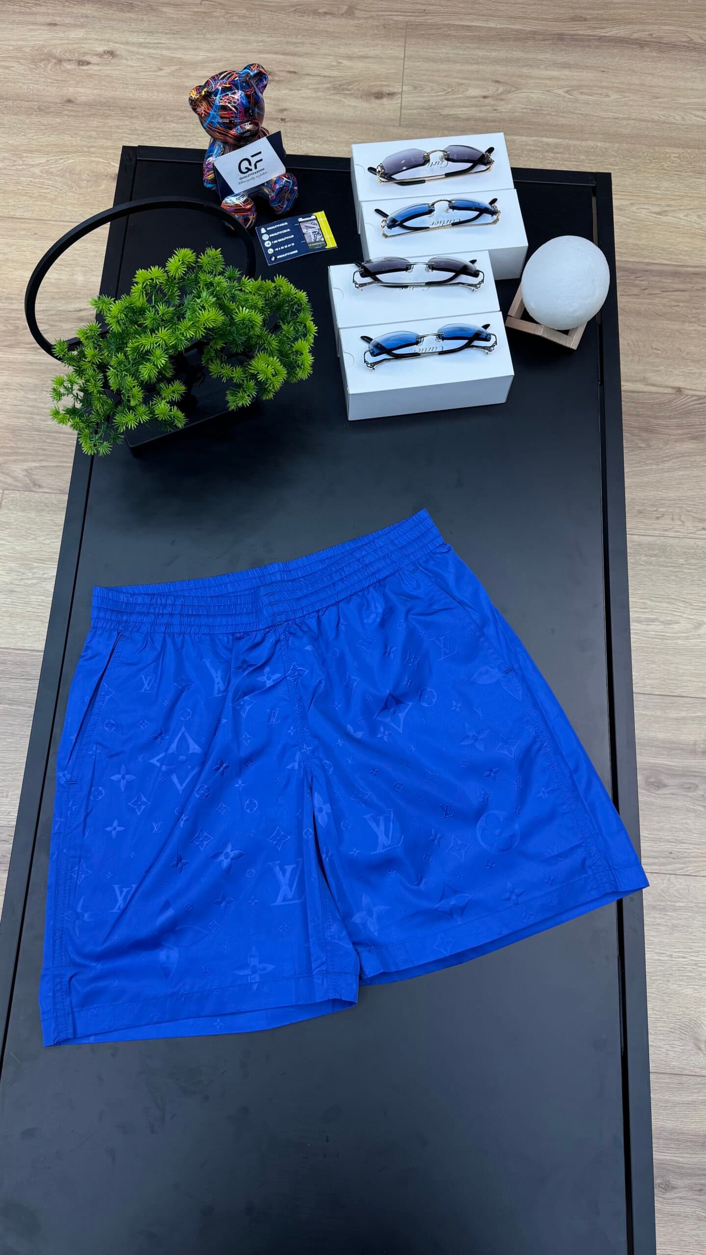 Louis Vuitton 3D Monogram Swim Shorts Blue