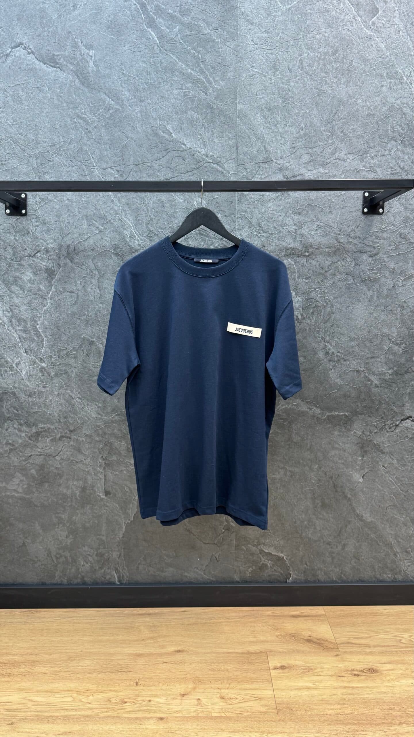Jacquemus Gros Grain T-shirt Navy Blue