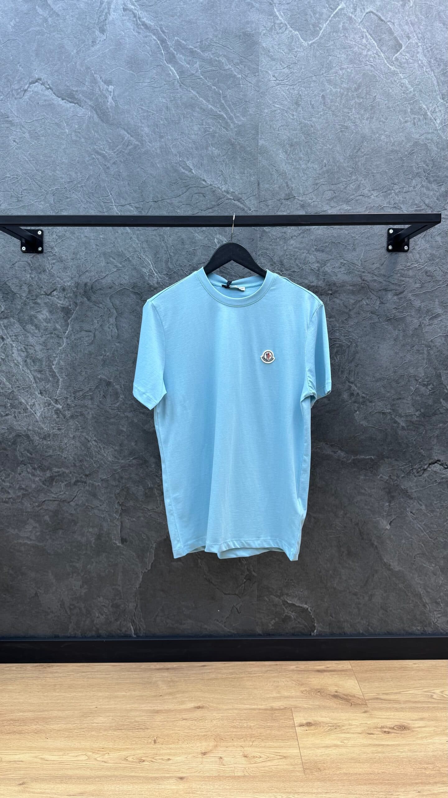 Moncler T-shirt Basic Ciel Blue