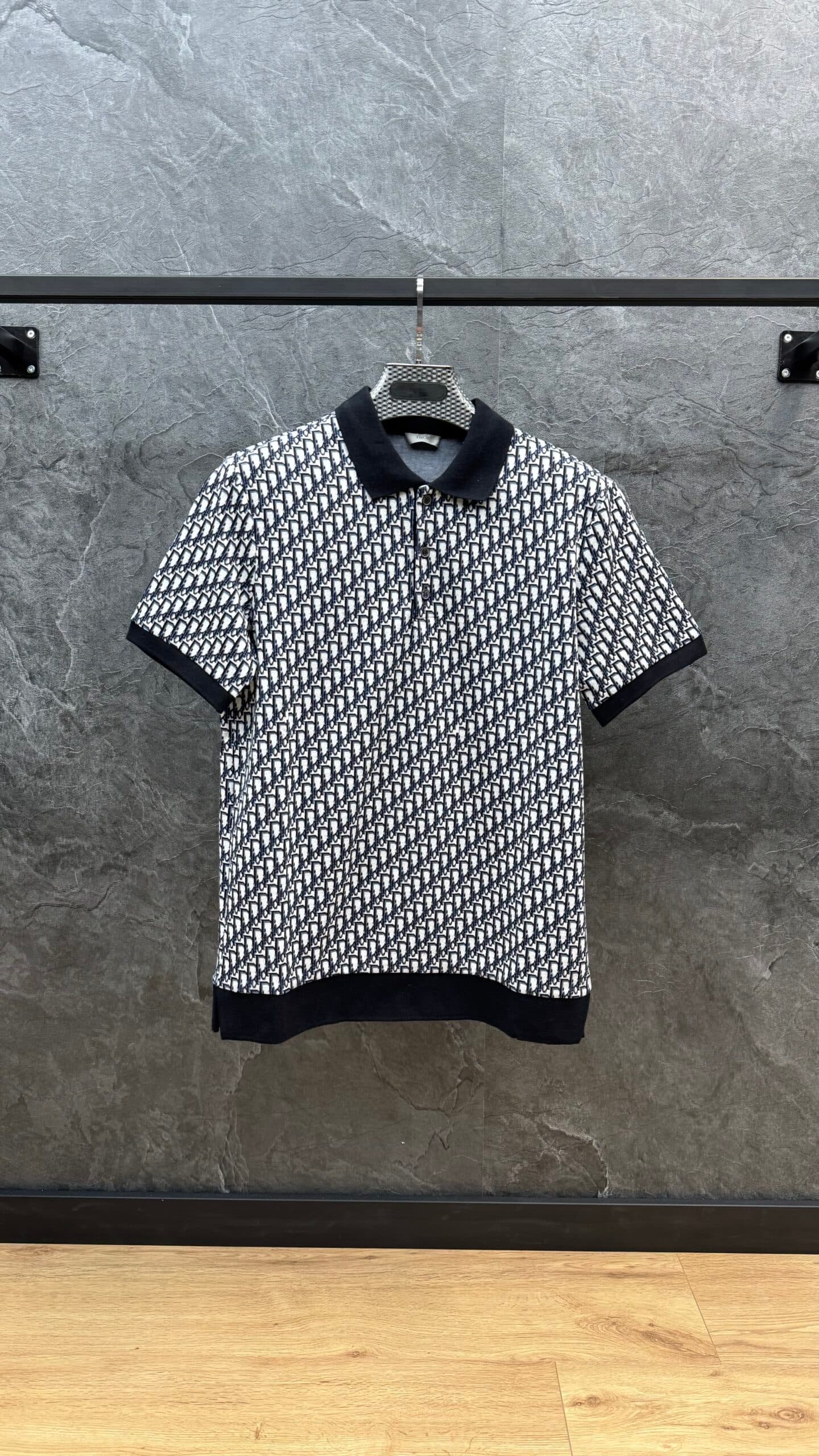 Dior Oblique Monogram Polo Black