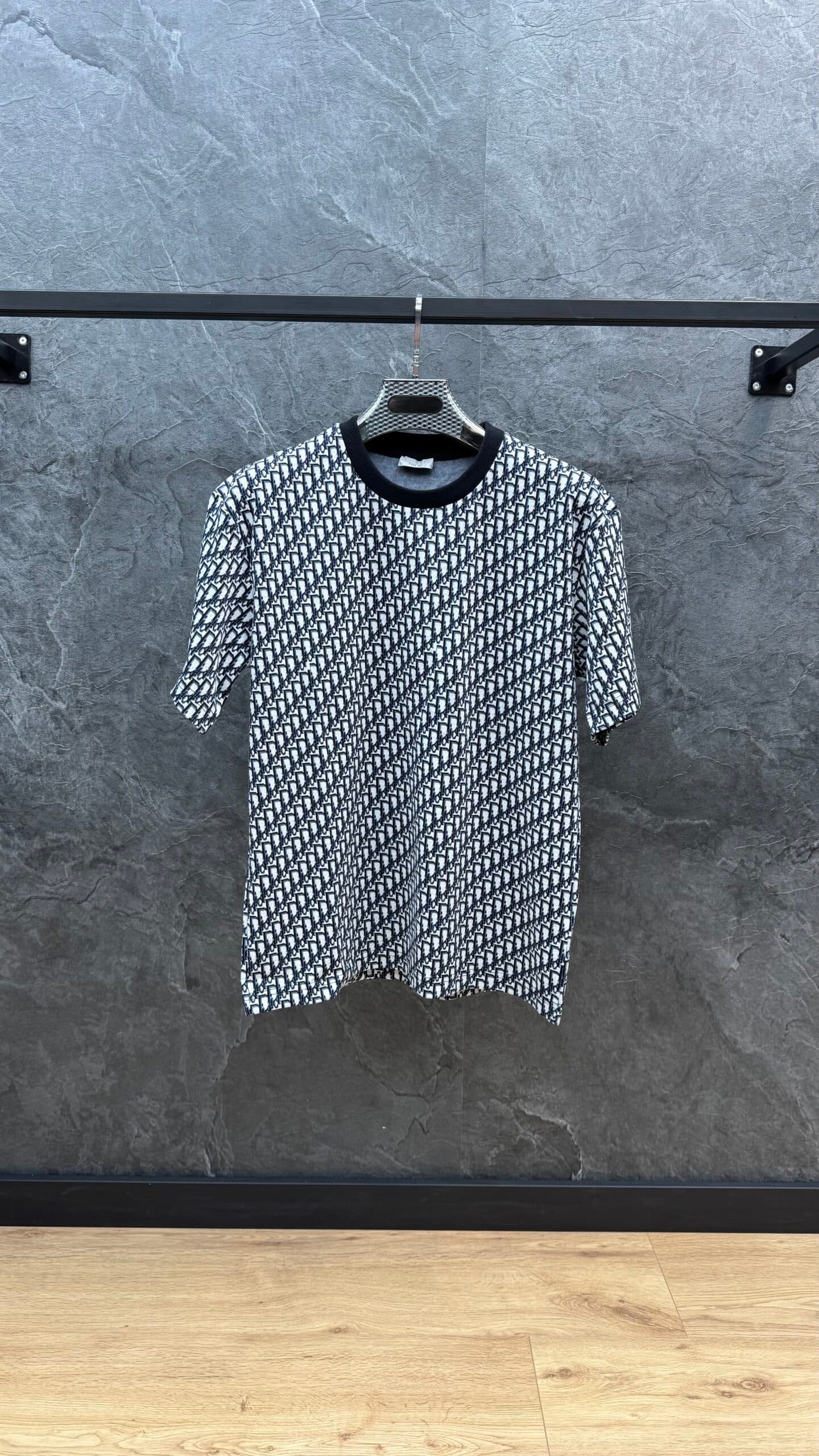 Dior Oblique Monogram T Shirt Black