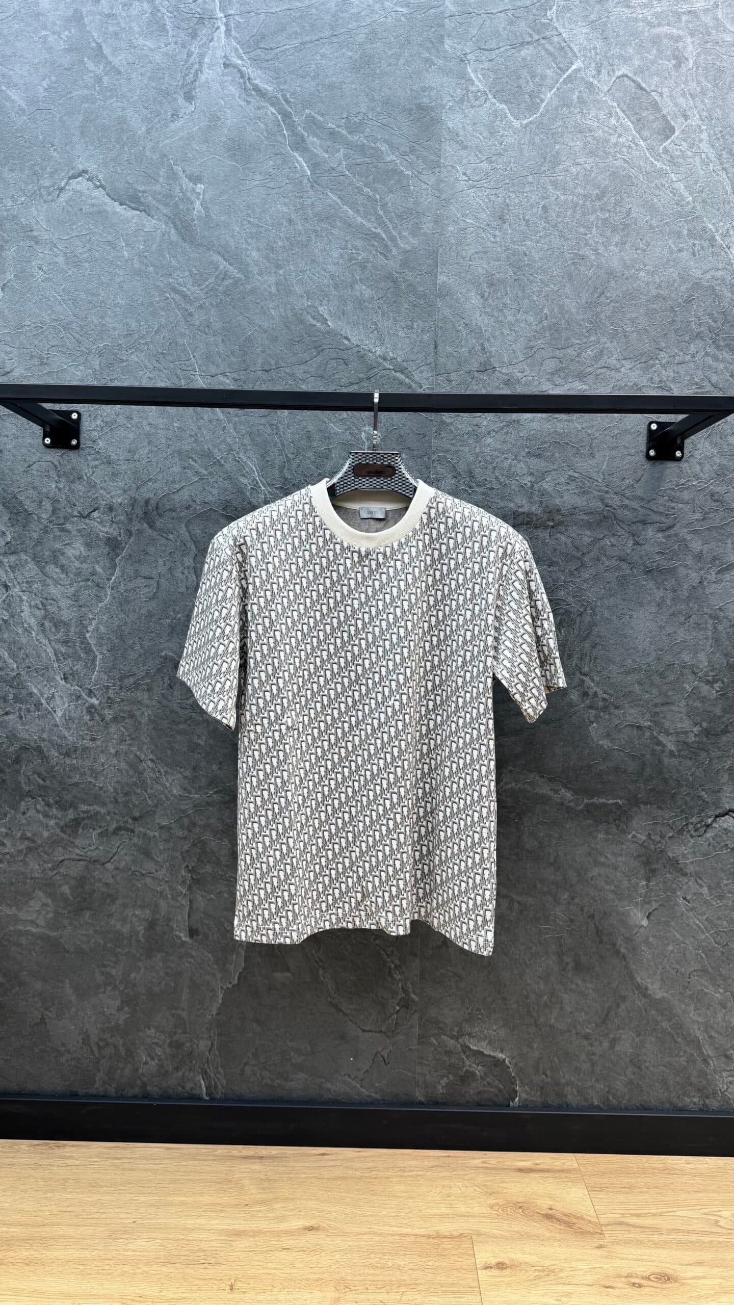 Dior Oblique Monogram T Shirt Beige