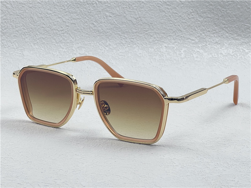 John Dalia Andre Glasses Brown Gold - Image 1