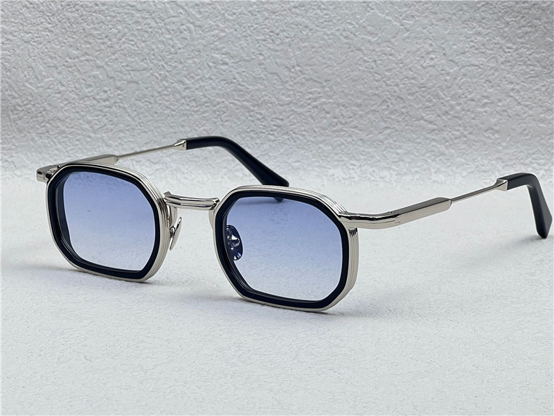 John Dalia Jean Glasses Silver Blue - Image 1