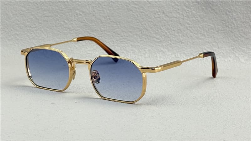 John Dalia Jean Glasses Gold Blue