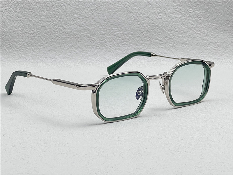John Dalia Jean Glasses Silver Green - Image 3