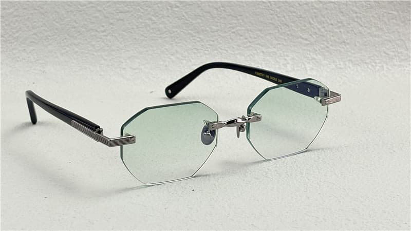 John Dalia Timothy Glasses Silver Green - Image 2