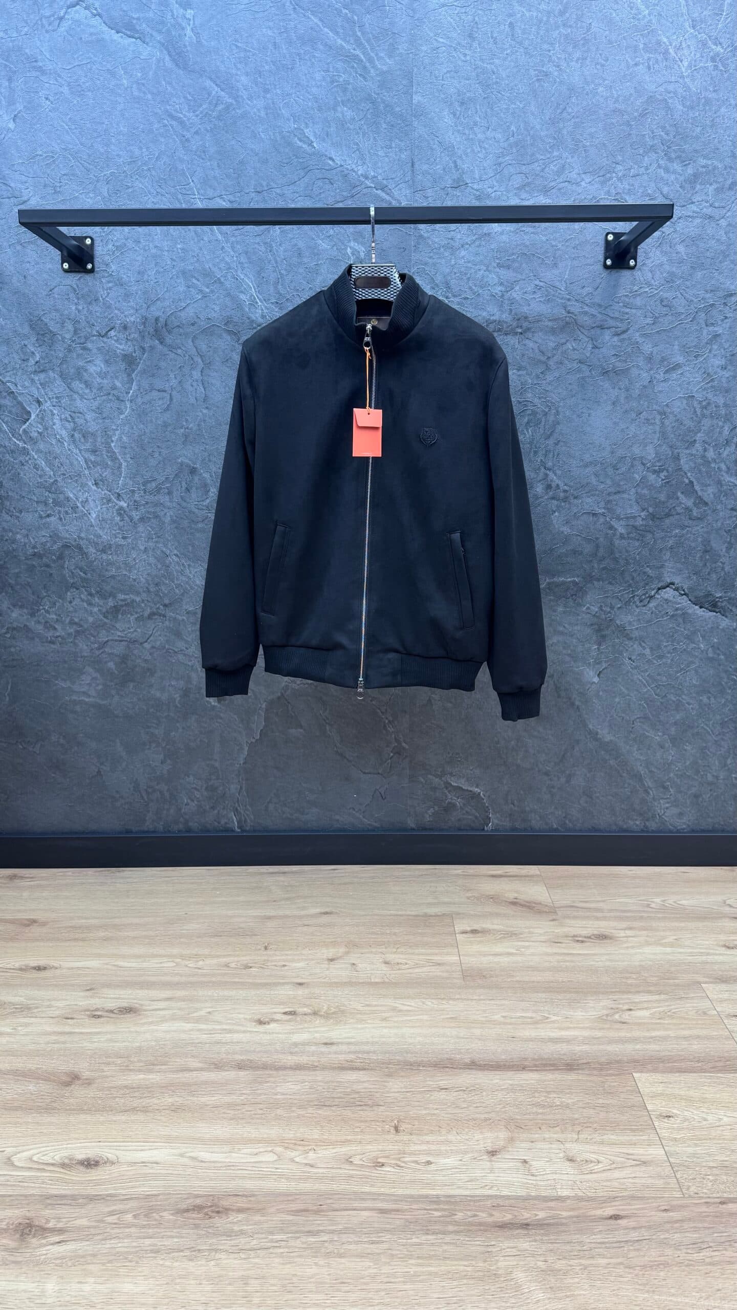 Loro Piana Suède Bomber Jacket Black