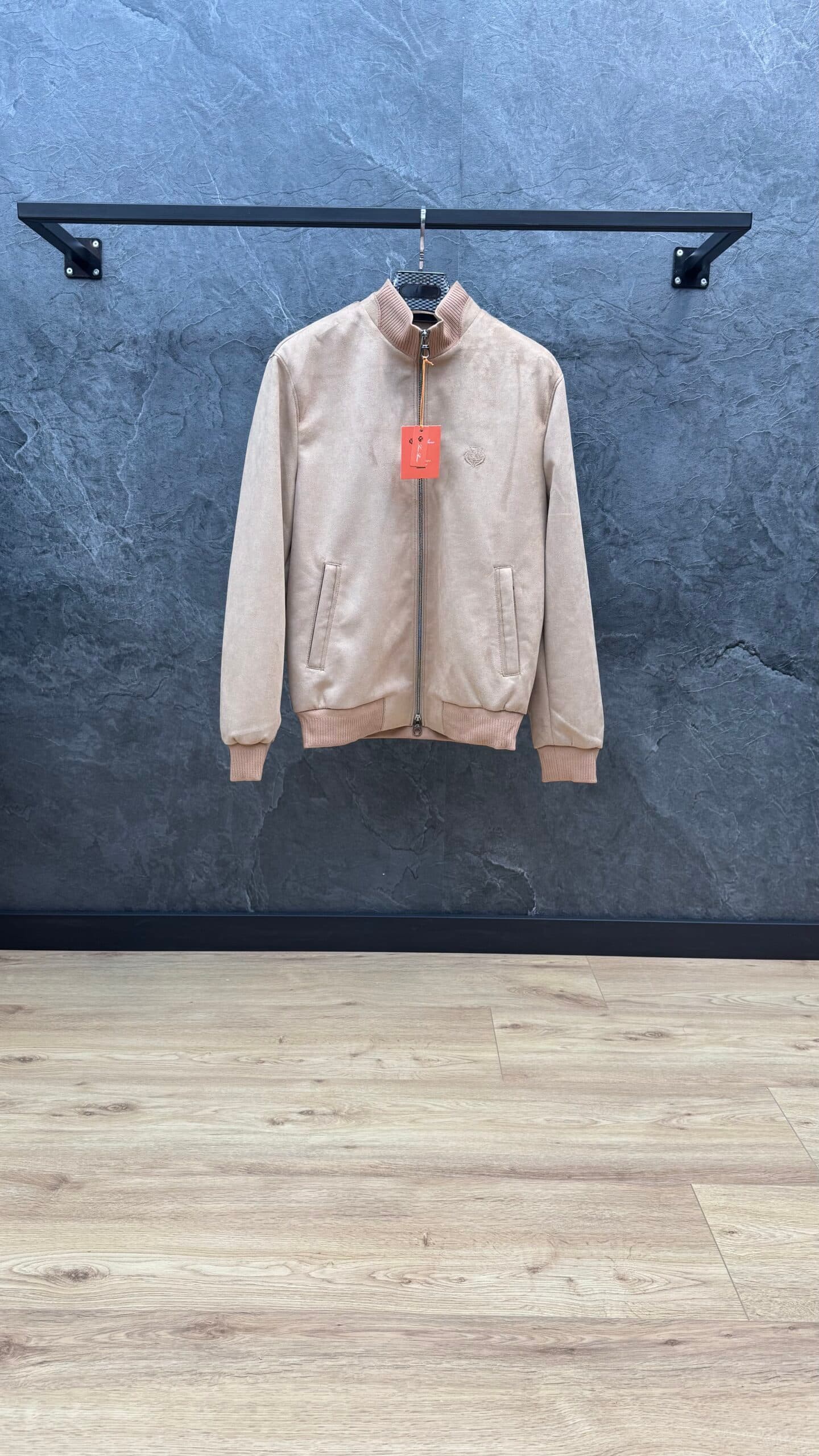 Loro Piana Suède Bomber Jacket Beige