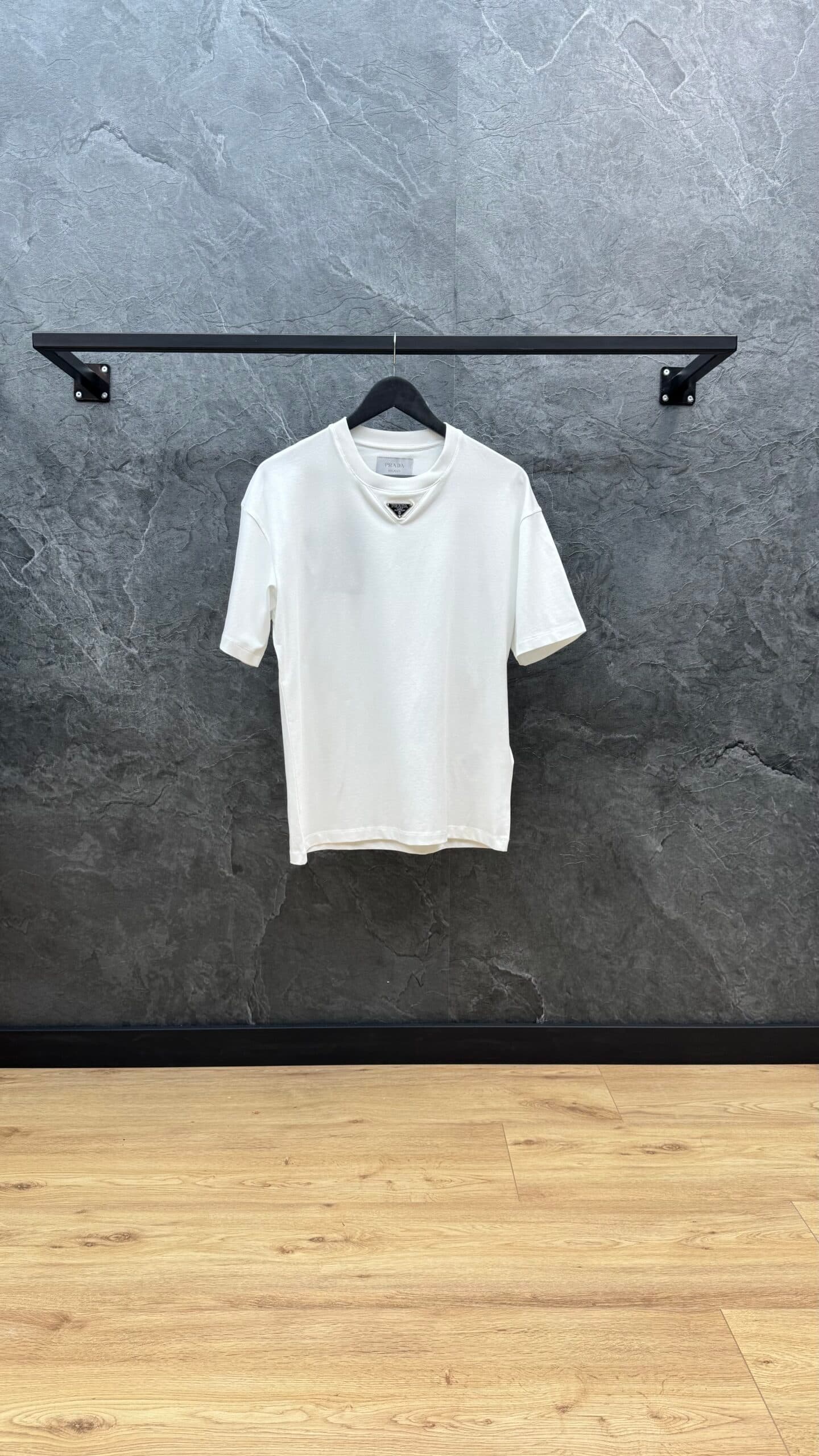 Prada T-shirt Front Logo White