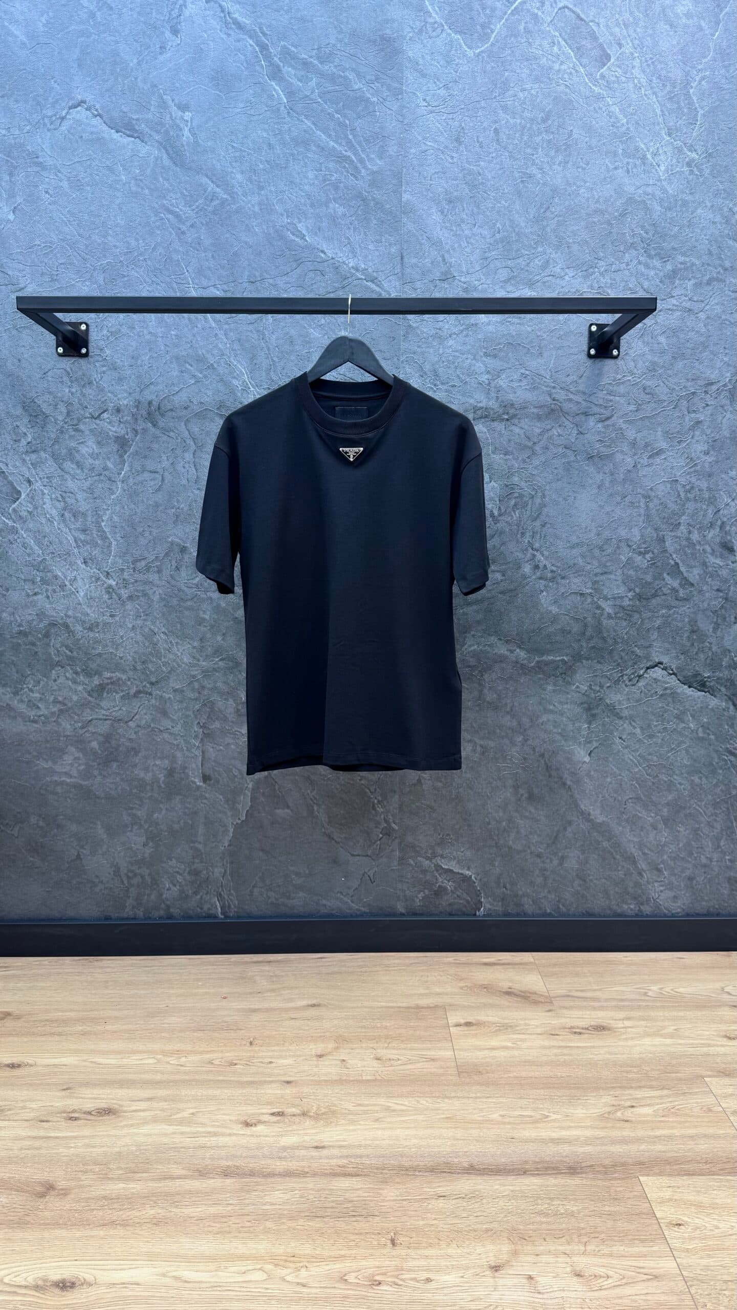 Prada T-shirt Front Logo Black