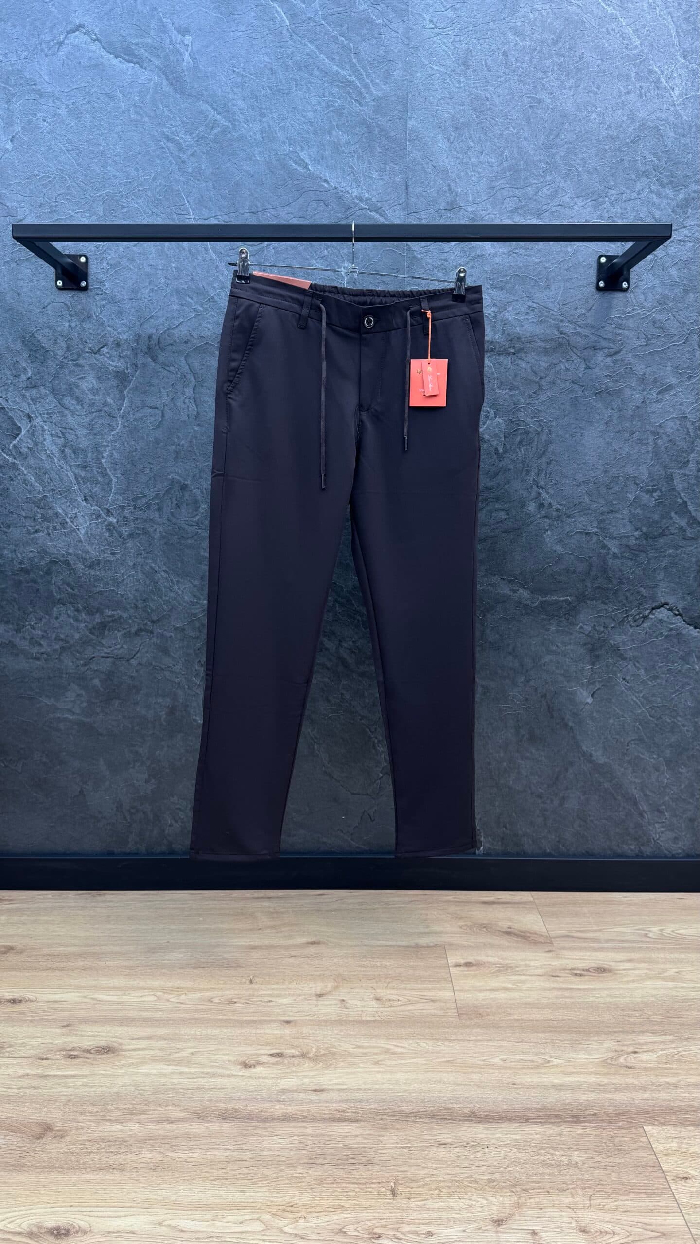 Loro Piana Lace Up Pantalon Coffee Brown