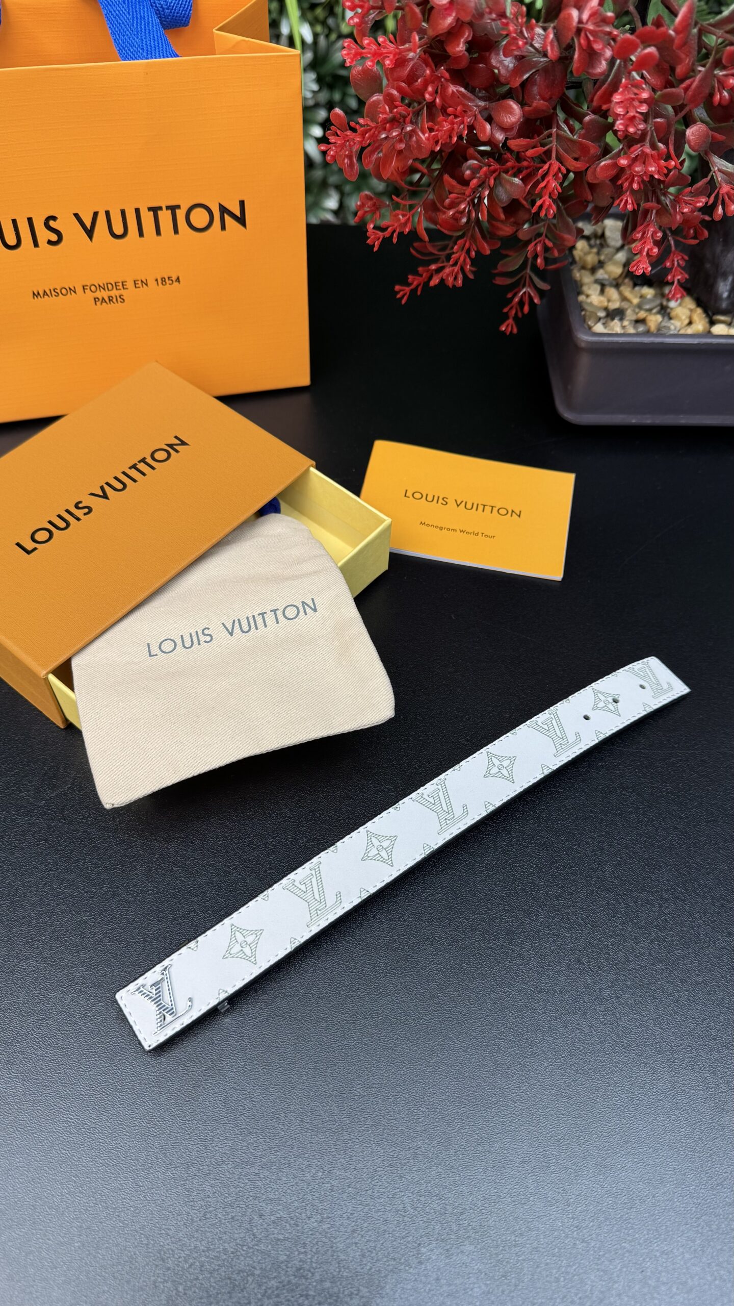 Louis Vuitton Slim Bracelet ( Men ) White - Image 1