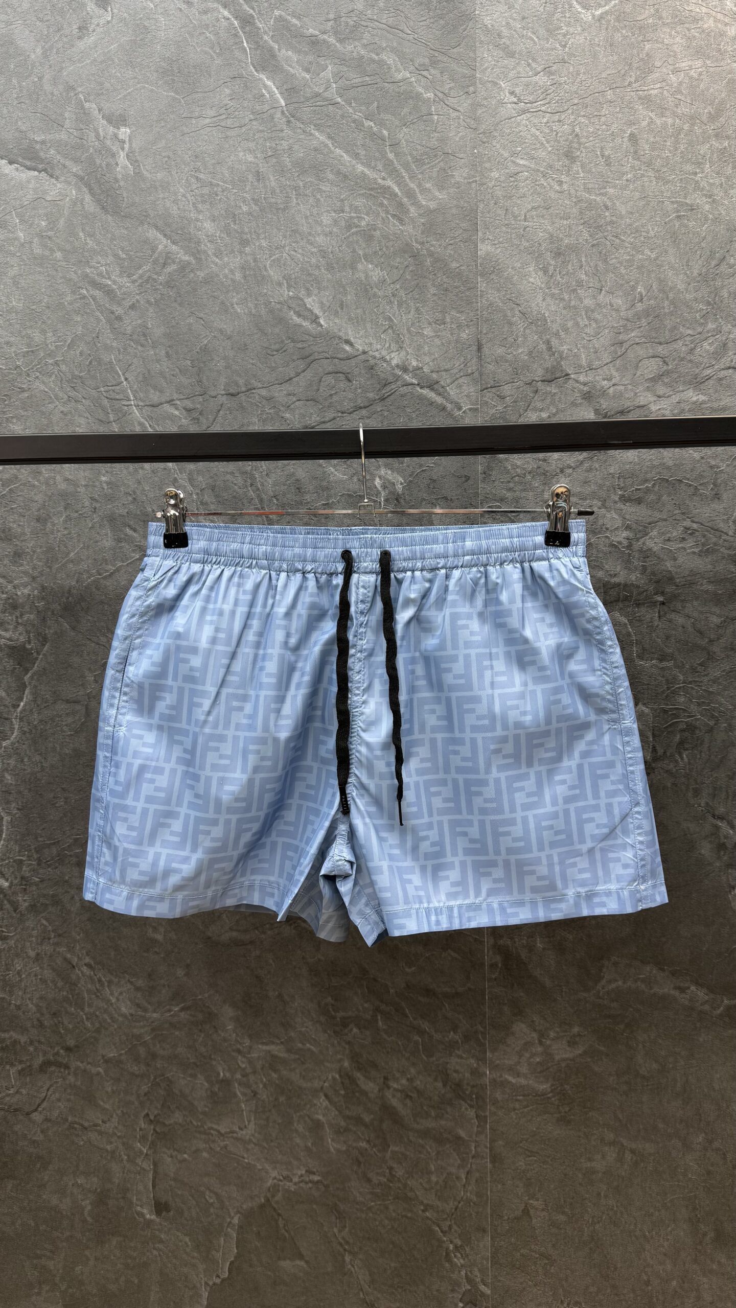 Fendi FF Print Swim Short Ciel Blue - Image 2