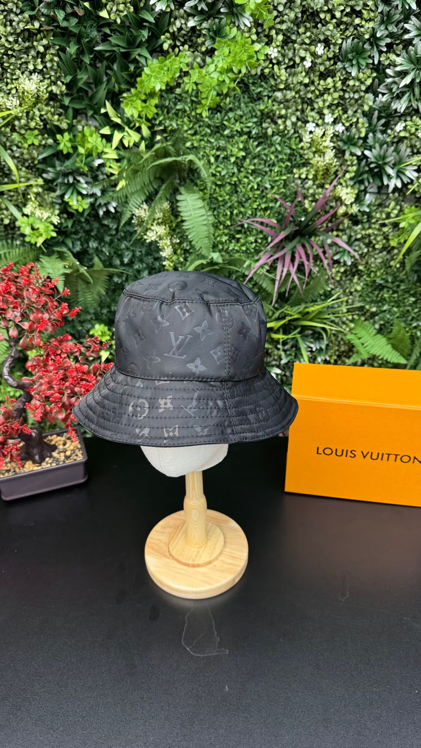 Louis Vuitton Monogram Bucket Hat Black