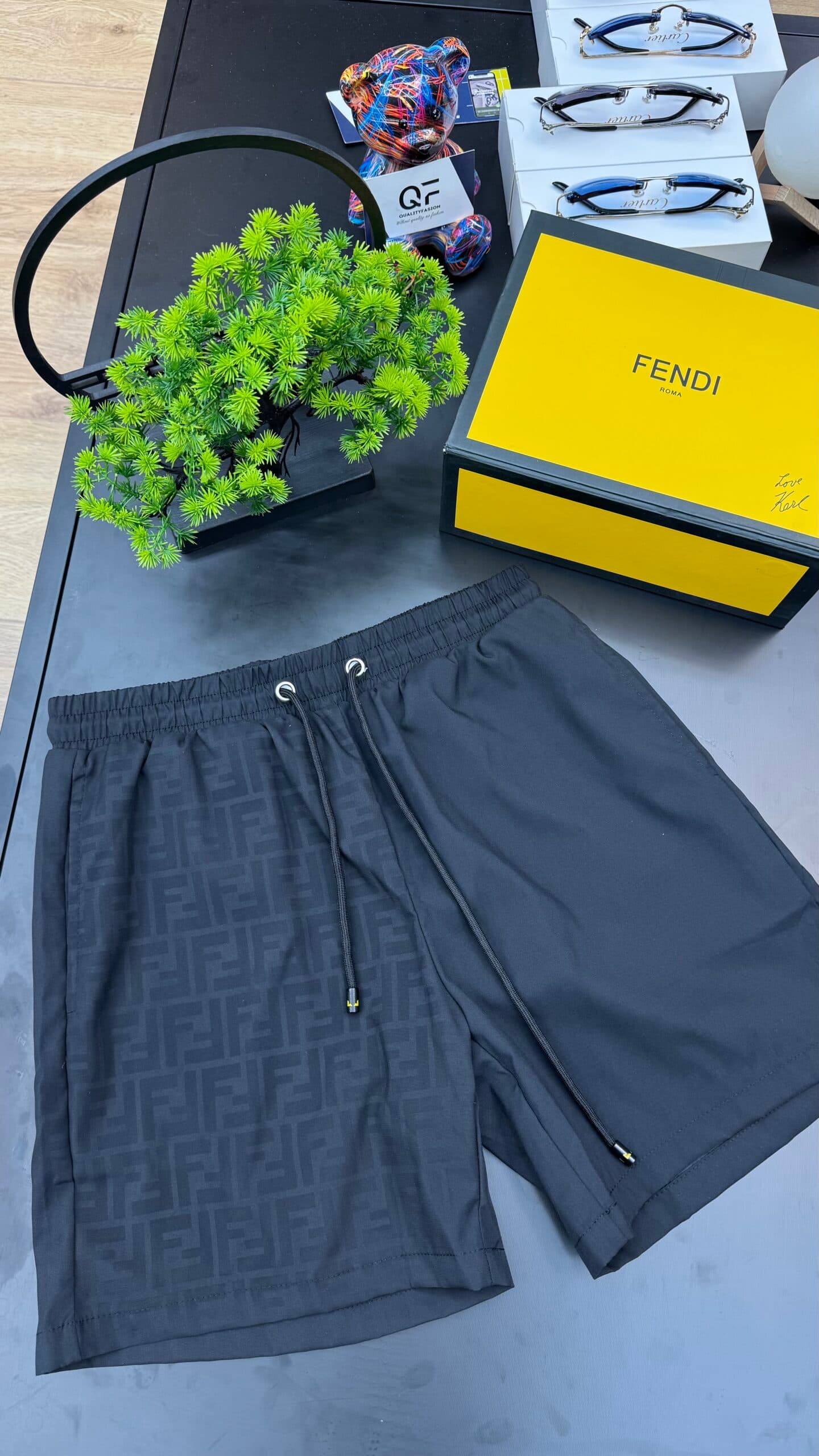 Fendi Water Reactive Swim Short Black