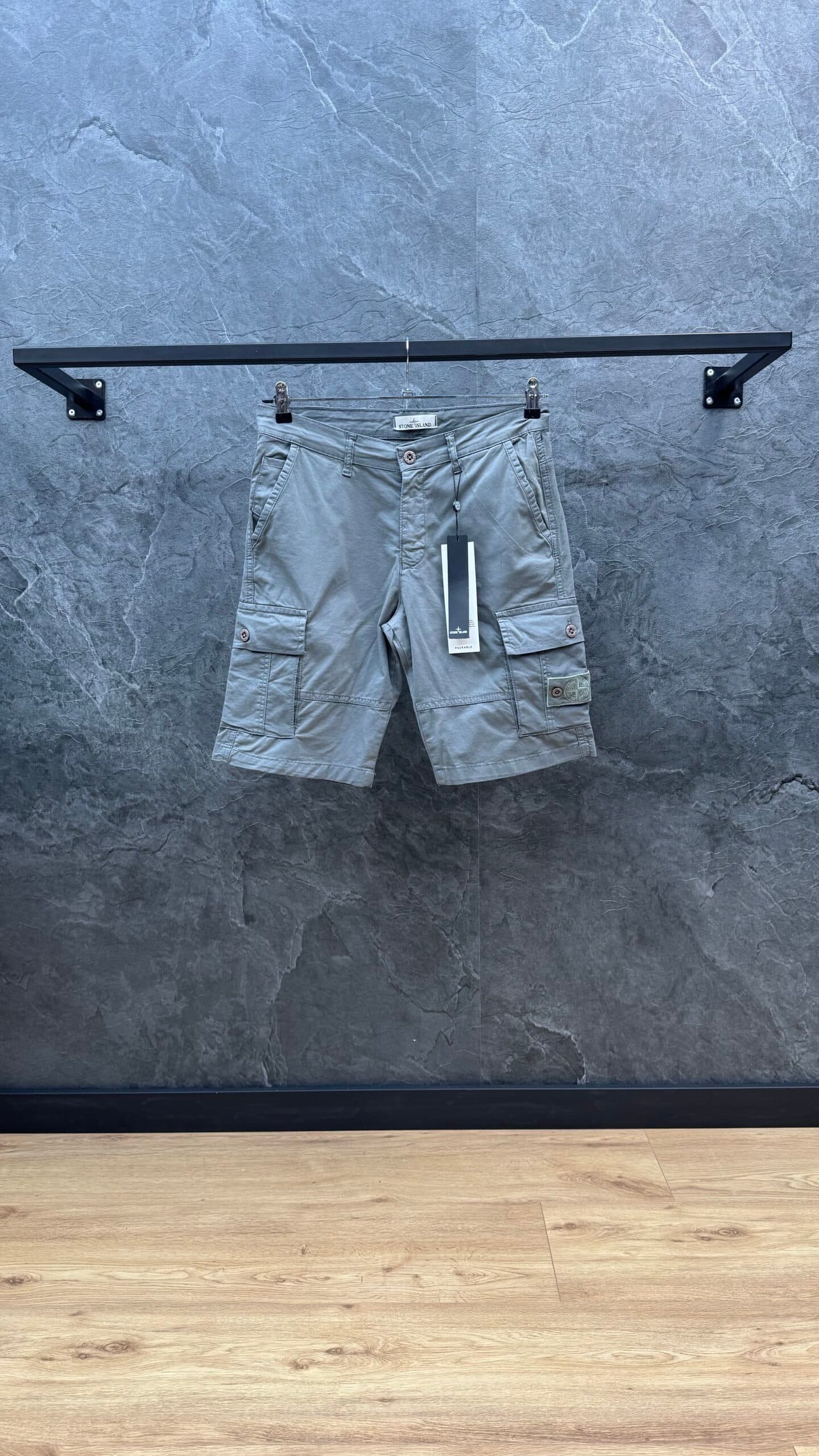 Stone Island Cargo Ghost Short Pants Grey