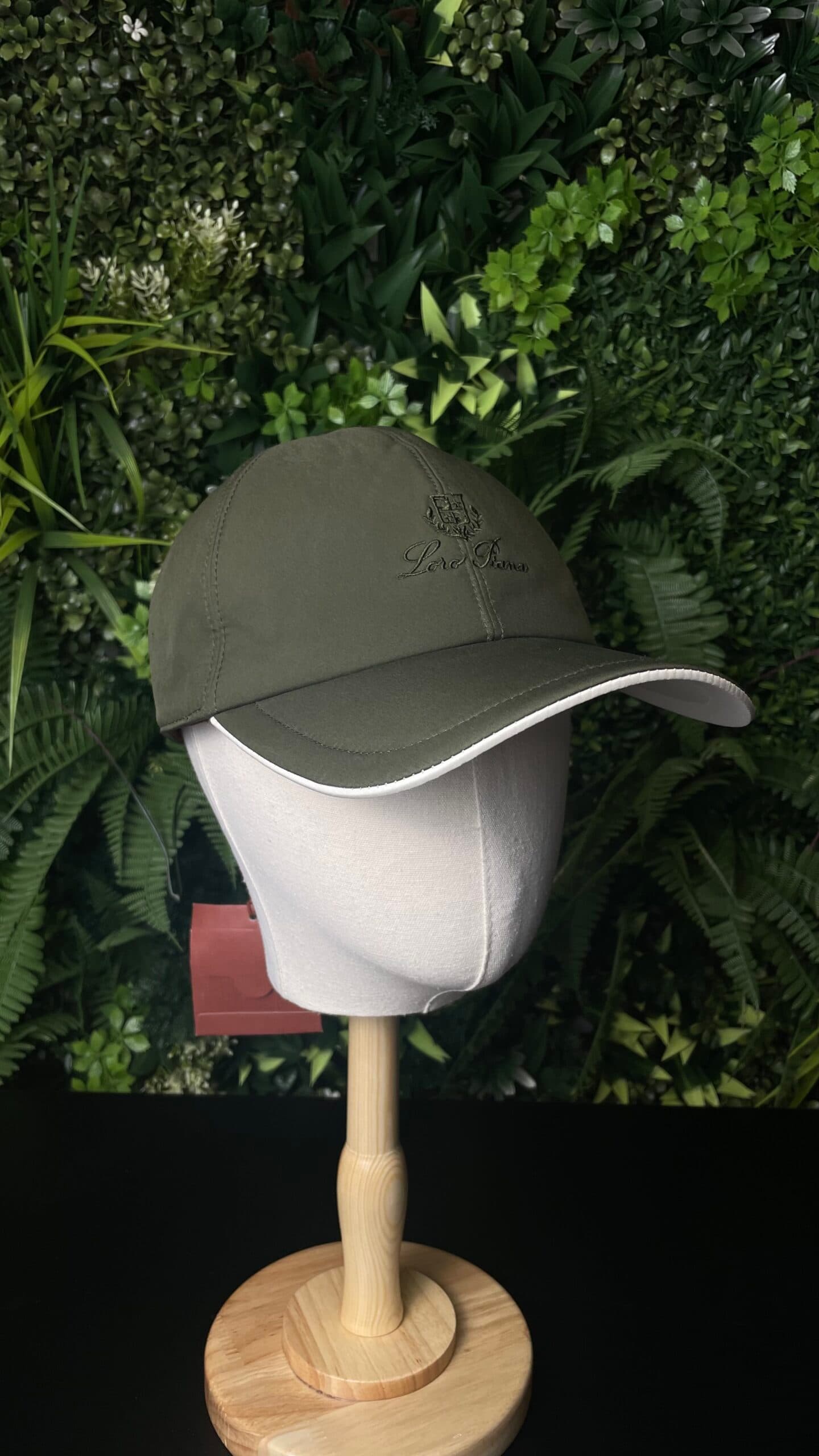 Loro Piana Logo Baseball Cap Khaki Green