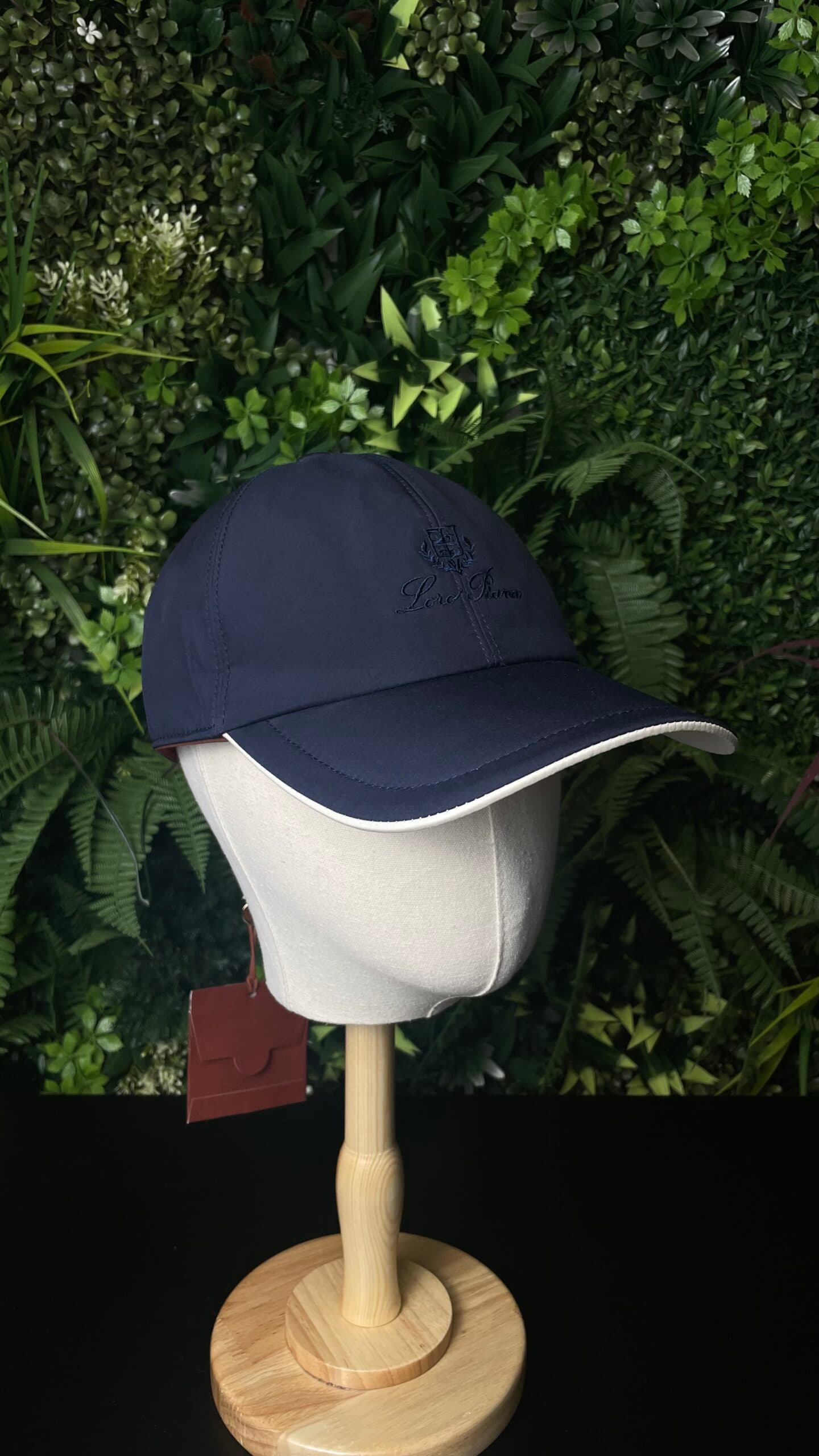 Loro Piana Logo Baseball Cap Navy Blue