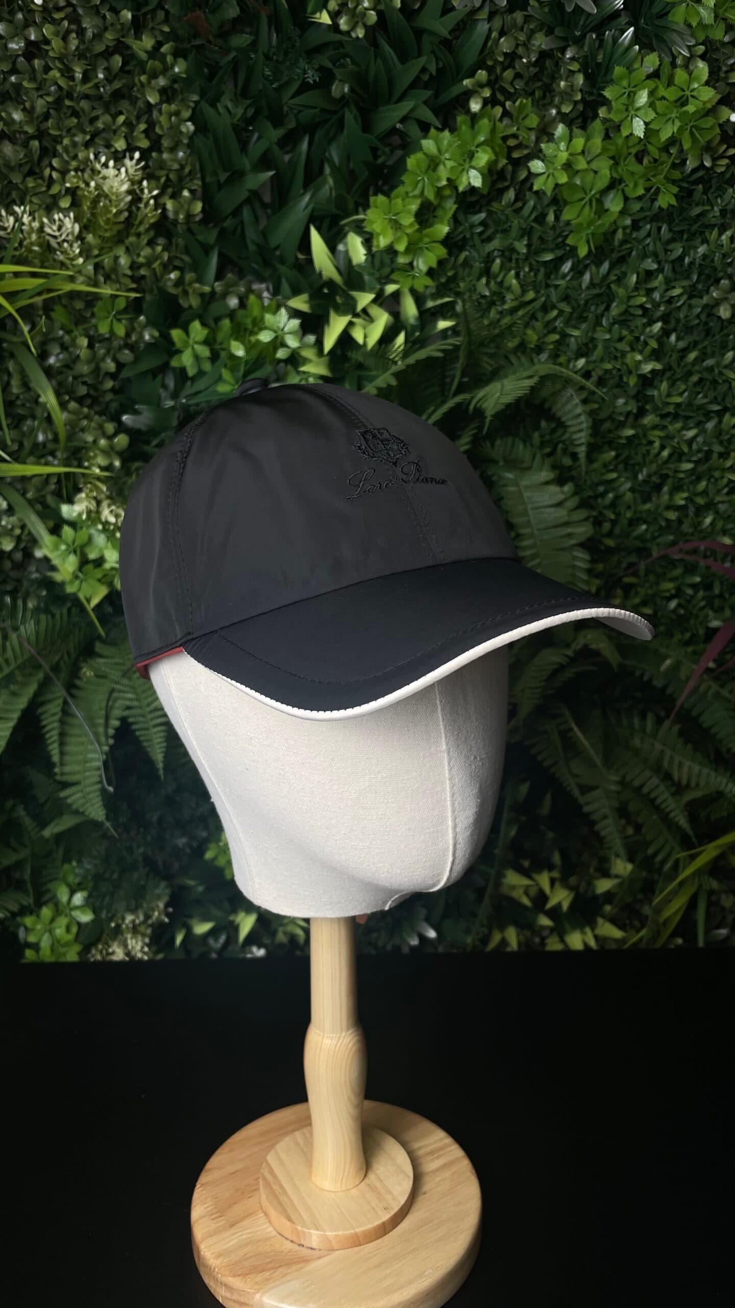 Loro Piana Logo Baseball Cap Black